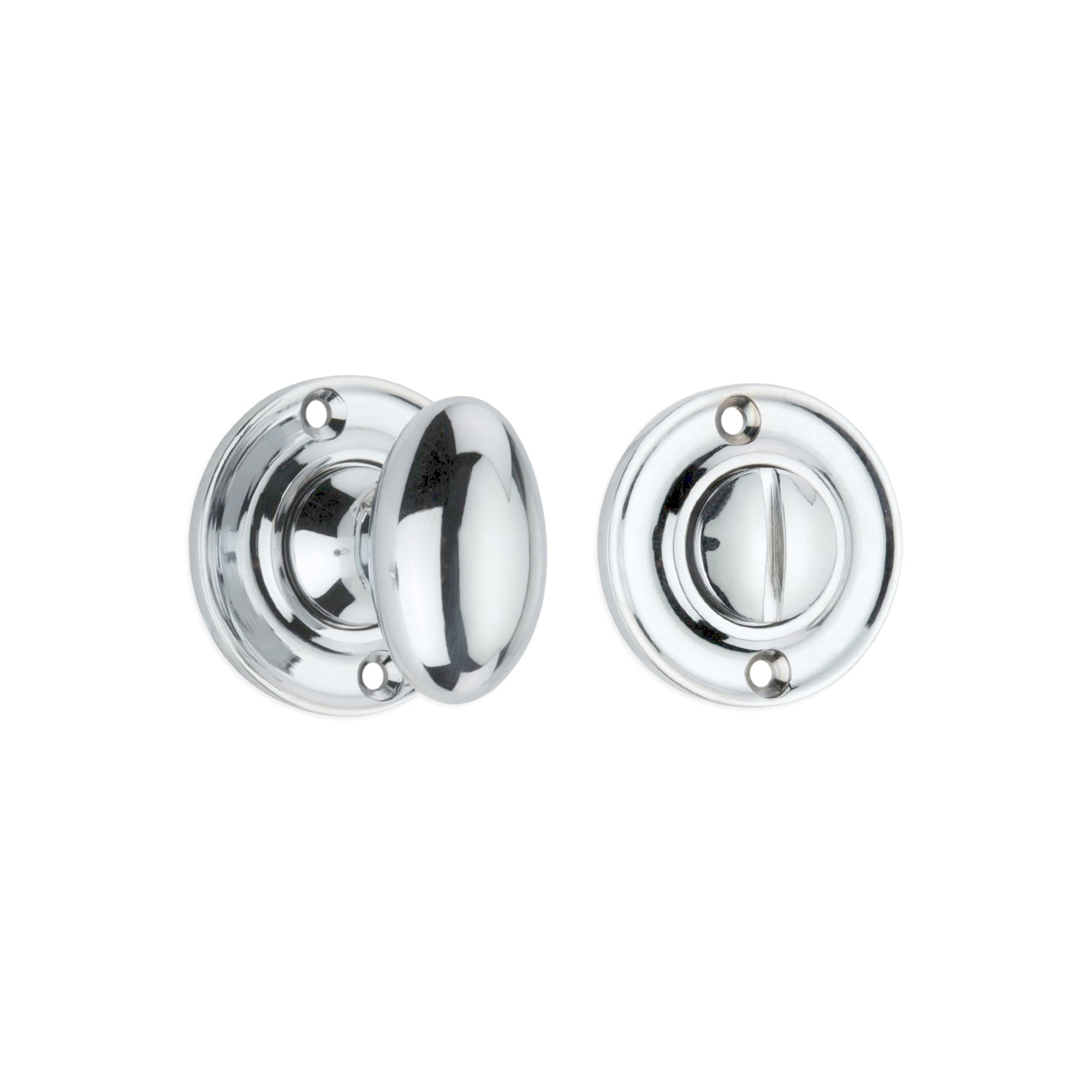 Slimline Turn & Release Polished Chrome - Thumbturn - Spira Brass - Yester Home