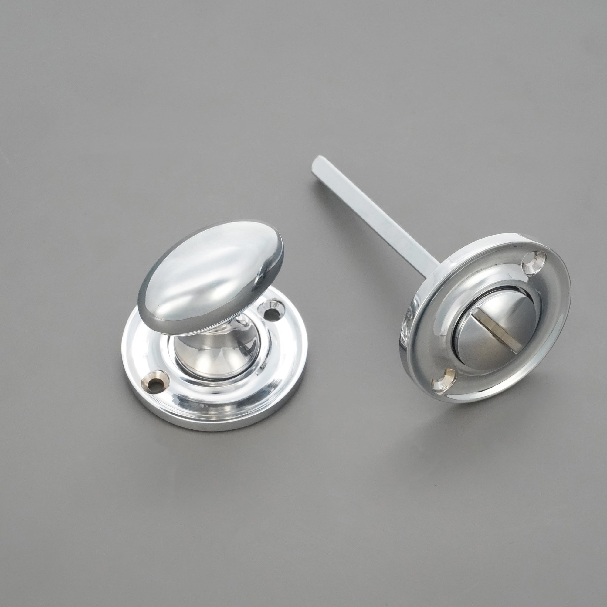 Slimline Turn & Release Polished Chrome - Thumbturn - Spira Brass - Yester Home