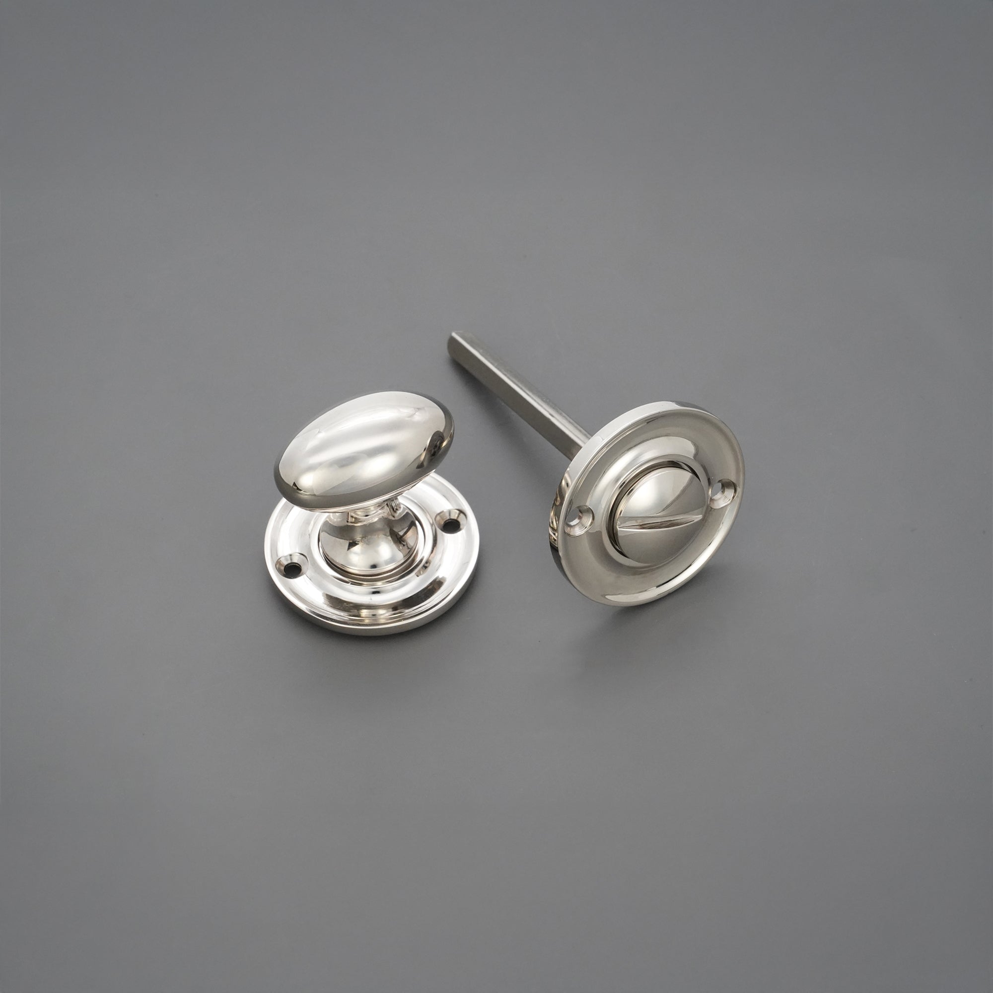 Slimline Turn & Release Polished Nickel - Thumbturn - Spira Brass - Yester Home