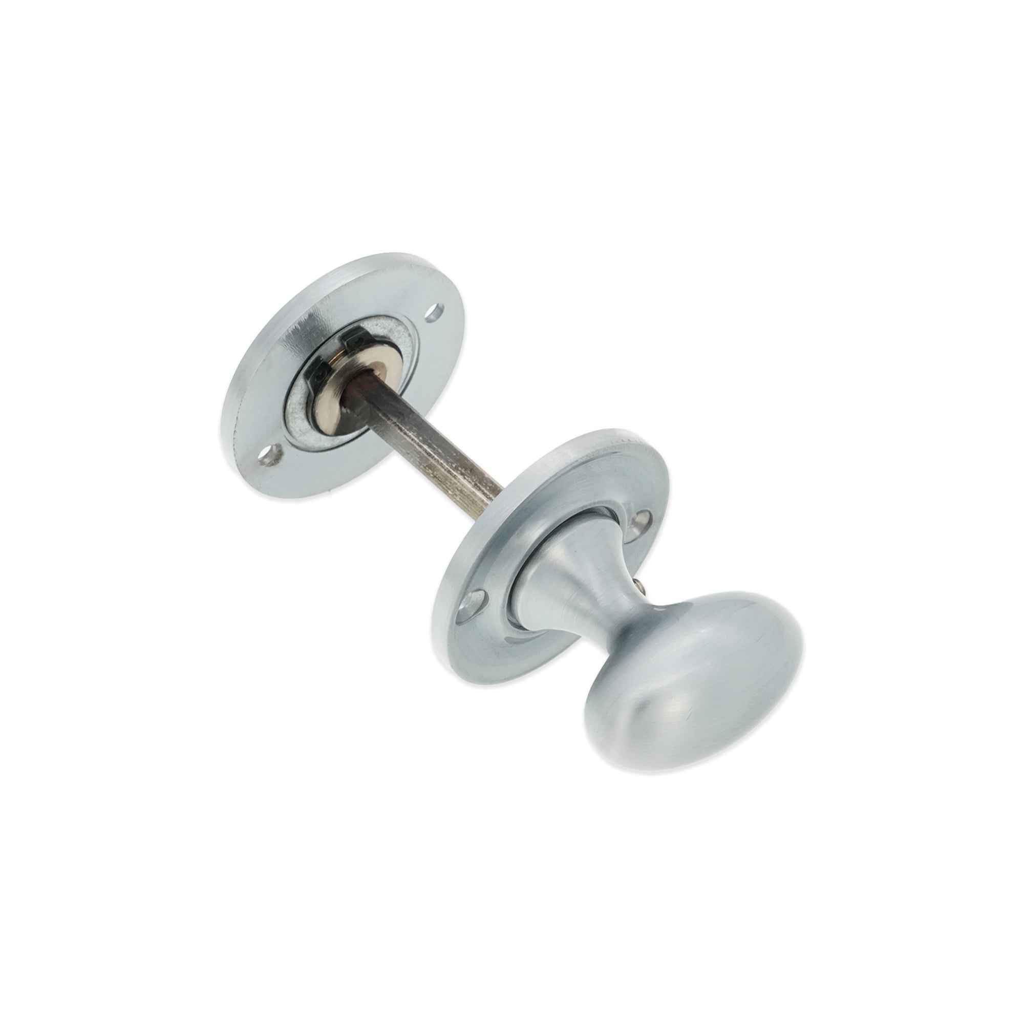 Slimline Turn & Release Satin Chrome - Thumbturn - Spira Brass - Yester Home