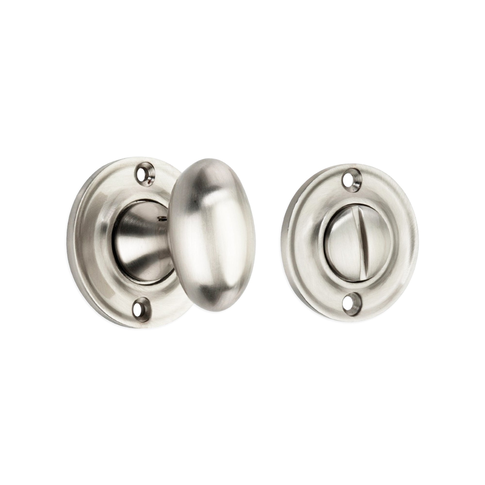 Slimline Turn & Release Satin Nickel - Thumbturn - Spira Brass - Yester Home