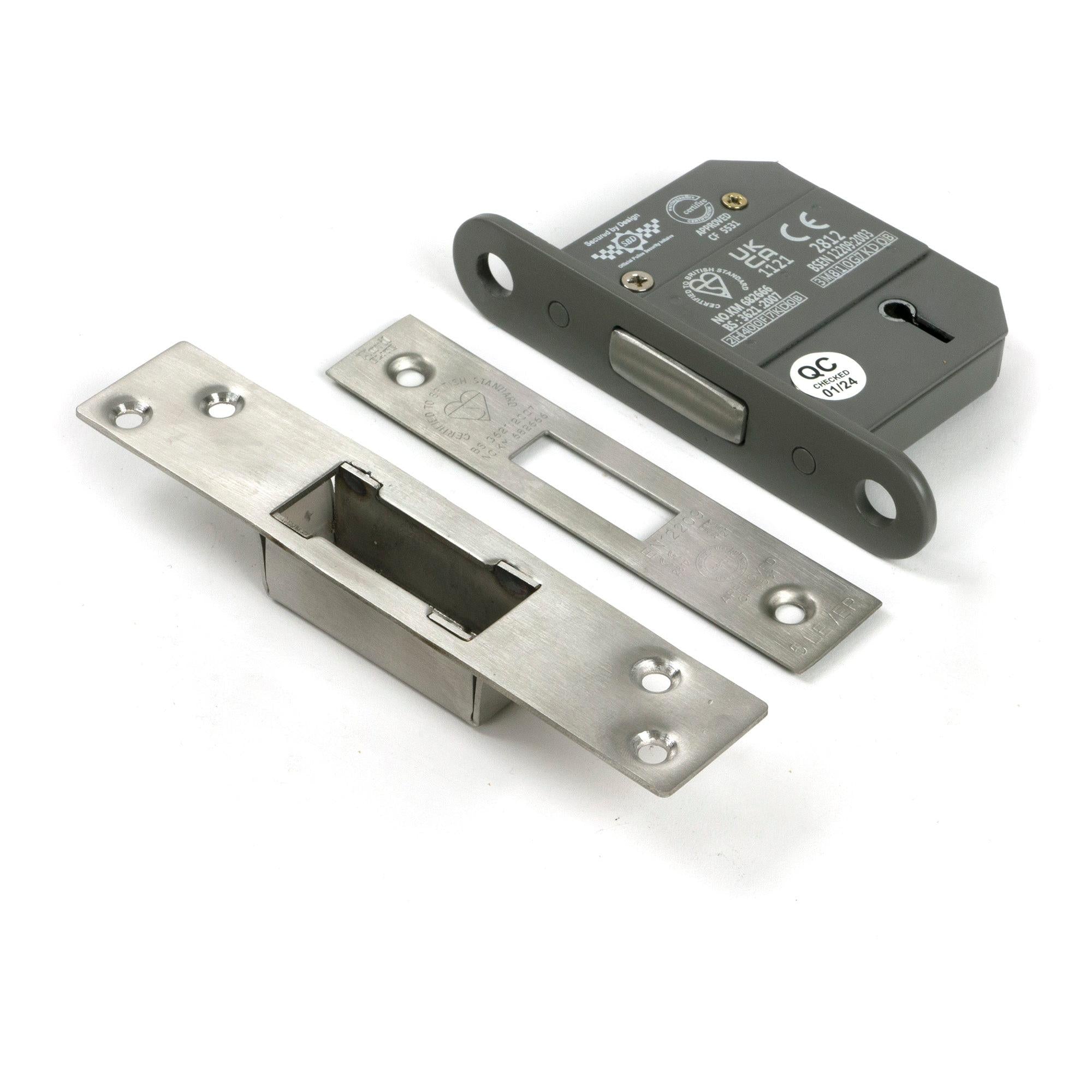 SS 2½" 5 Lever BS Deadlock | From The Anvil - Deadlocks & Deadbolts - From The Anvil - Yester Home