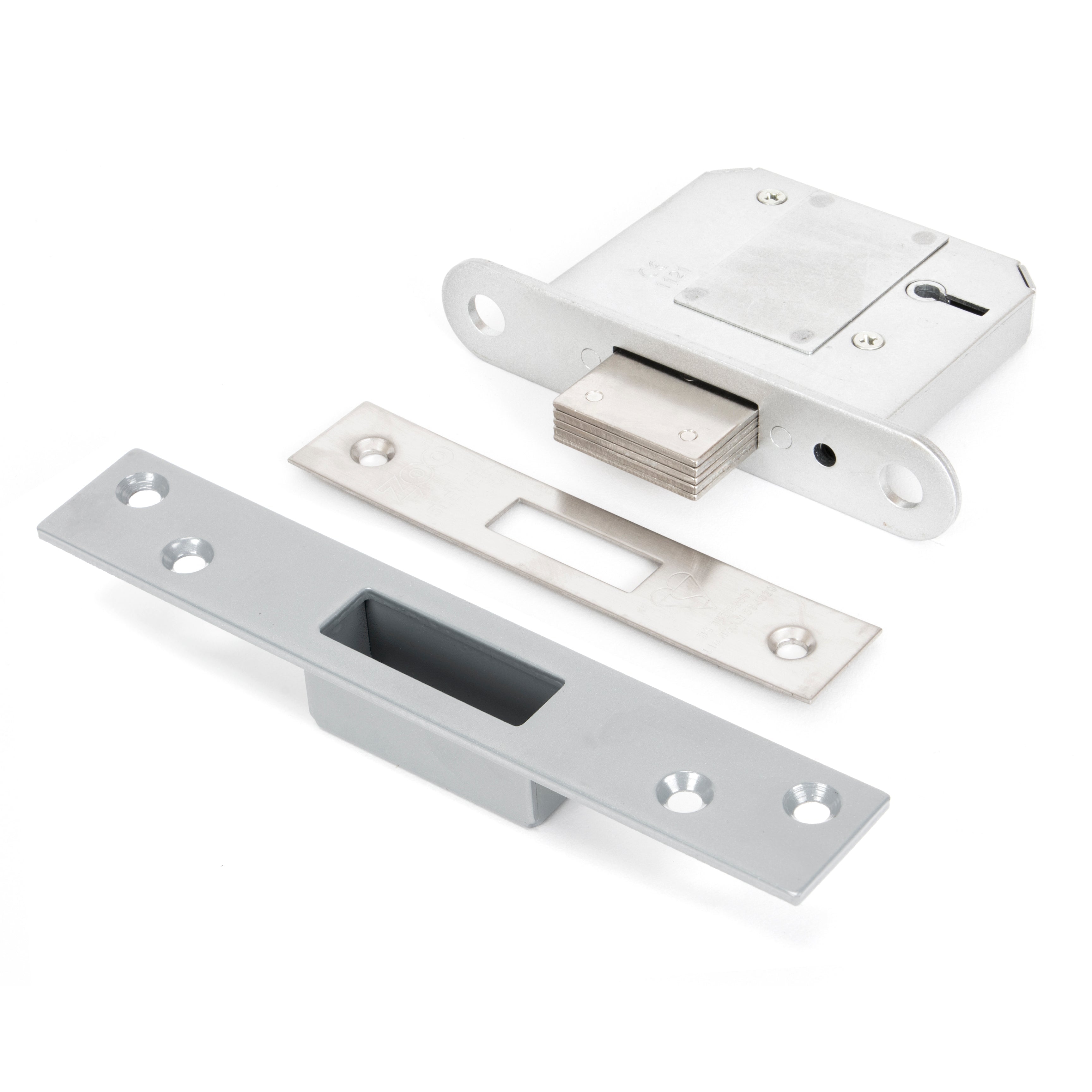 SS 3" 5 Lever BS Deadlock KA | From The Anvil-Deadlocks & Deadbolts-Yester Home