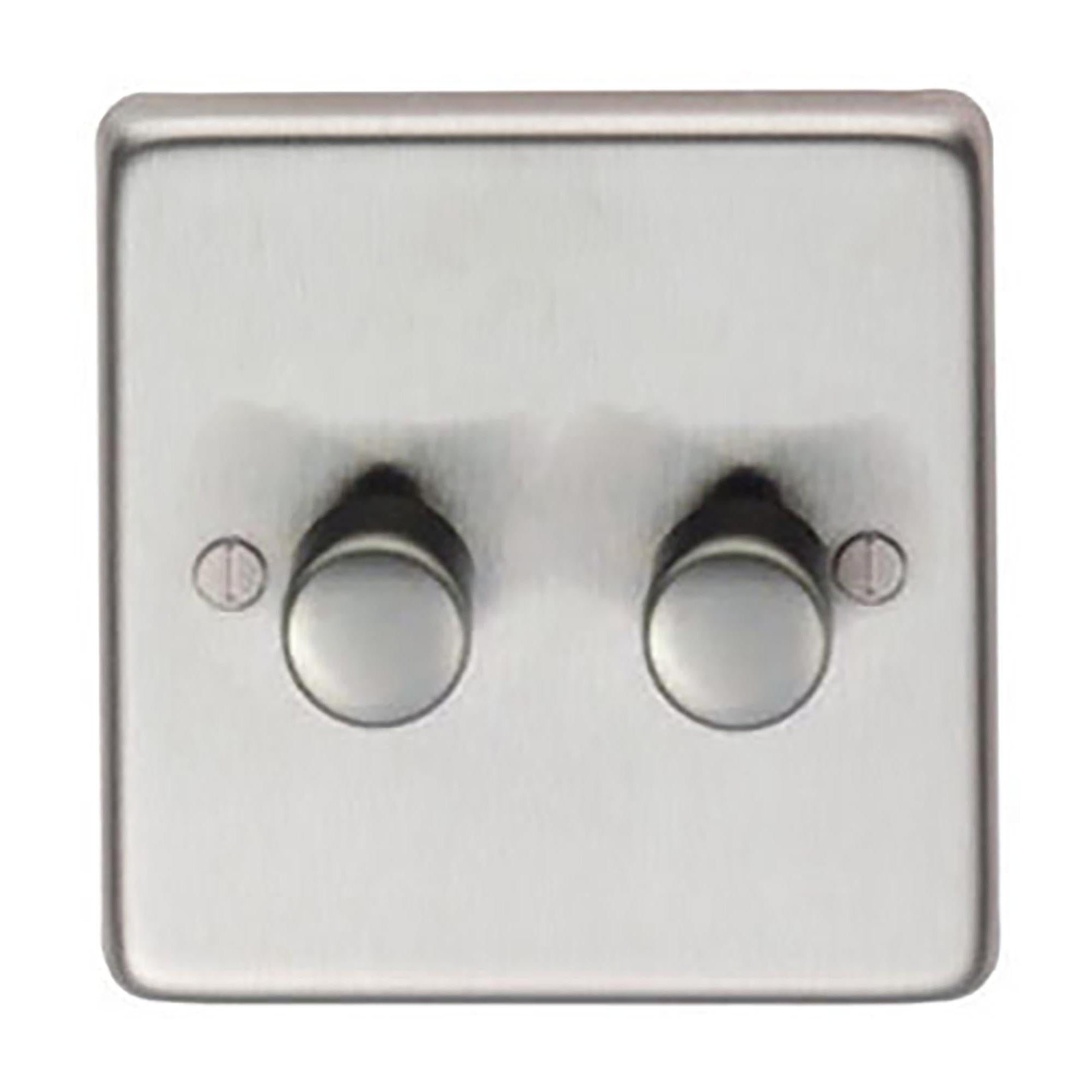 SSS Double LED Dimmer Switch | From The Anvil - Electrical Switches & Sockets - From The Anvil - Yester Home