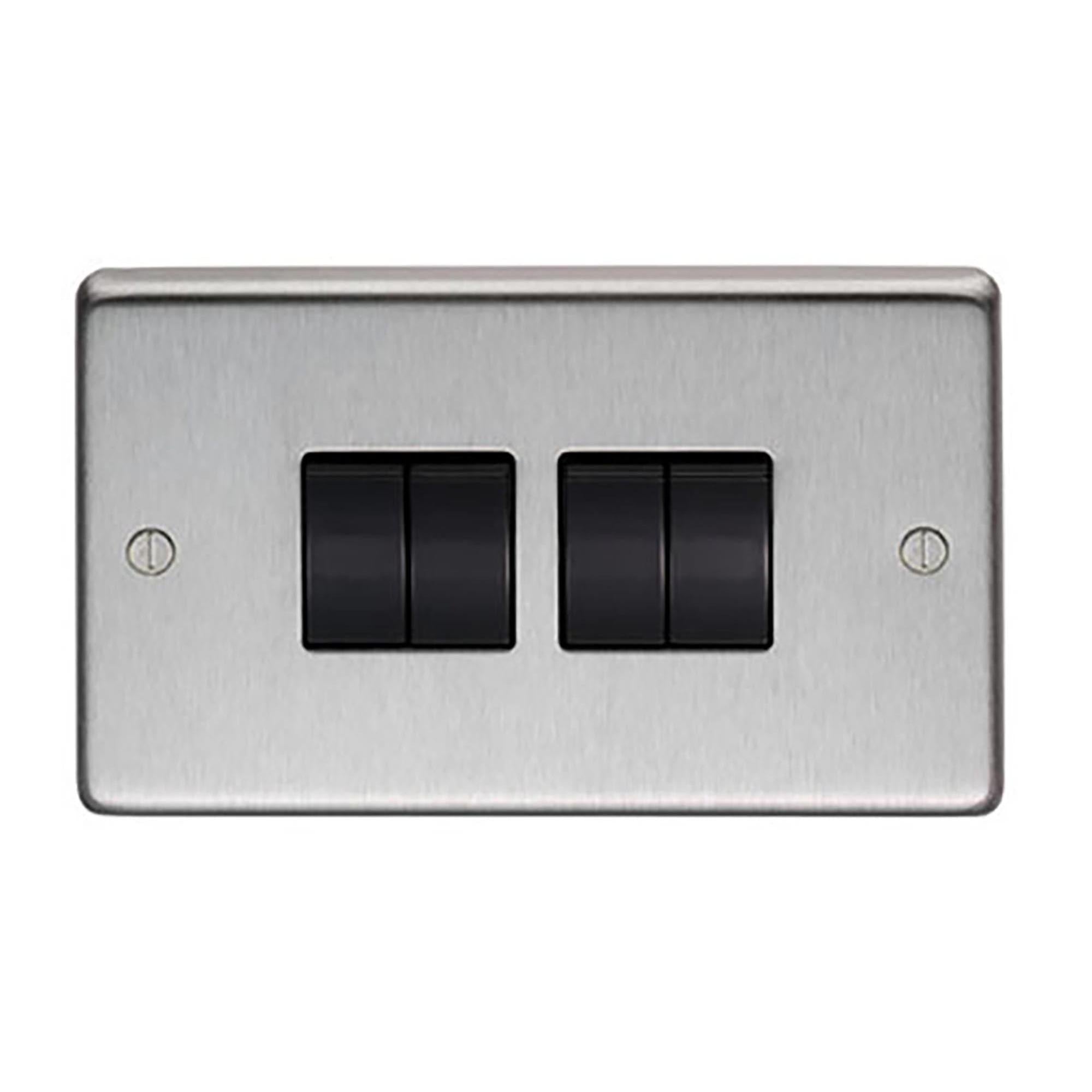 SSS Quad 10 Amp Switch | From The Anvil - Electrical Switches & Sockets - From The Anvil - Yester Home