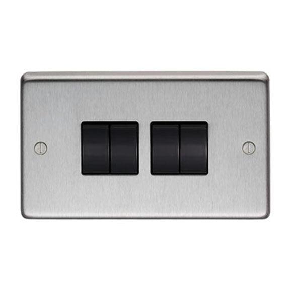 SSS Quad 10 Amp Switch | From The Anvil-Electrical Switches & Sockets-Yester Home
