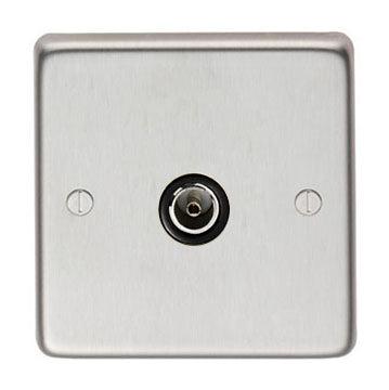 SSS Single TV Socket | From The Anvil-Electrical Switches & Sockets-Yester Home