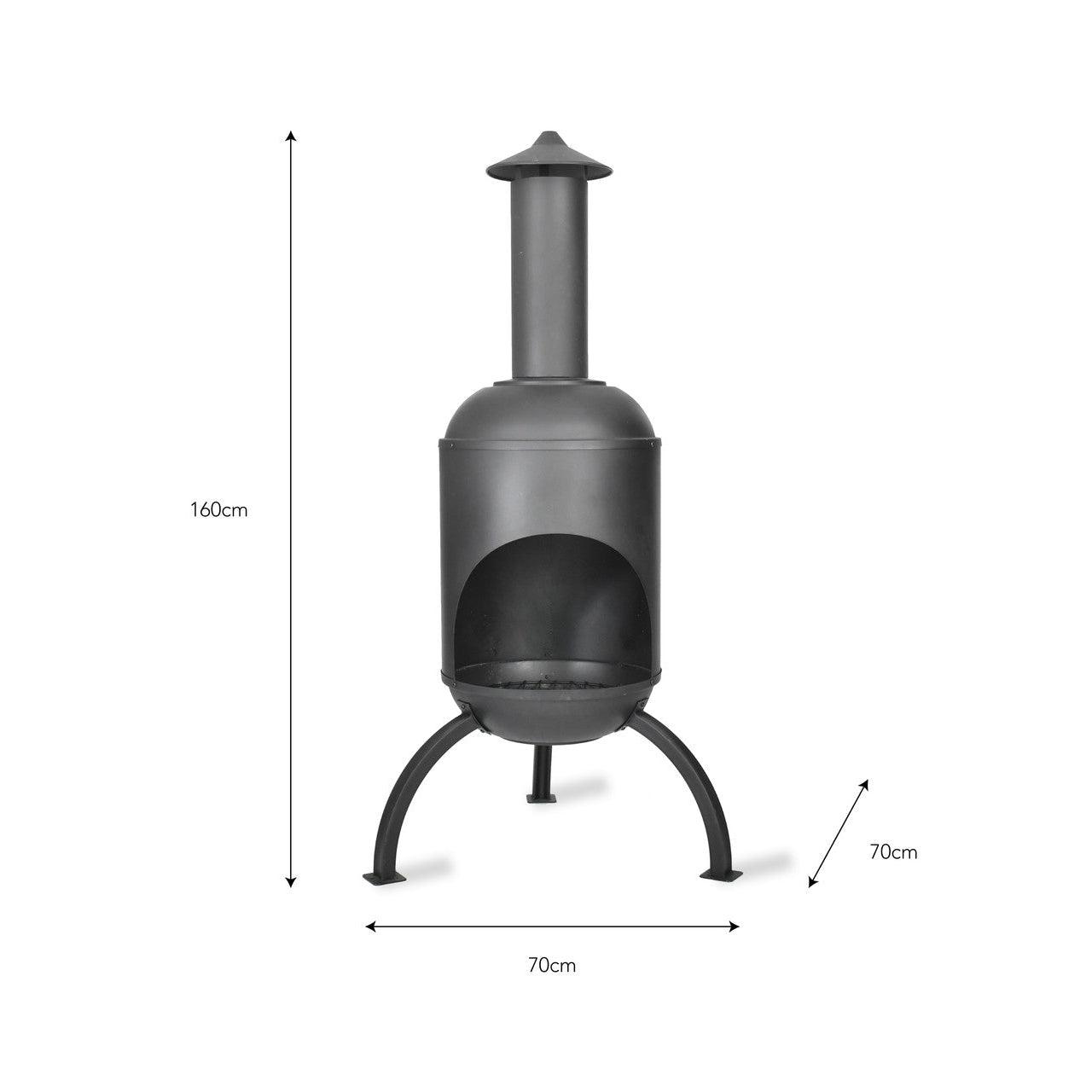 Sarsden Chiminea - Steel-Fire Pits & Braziers-Yester Home