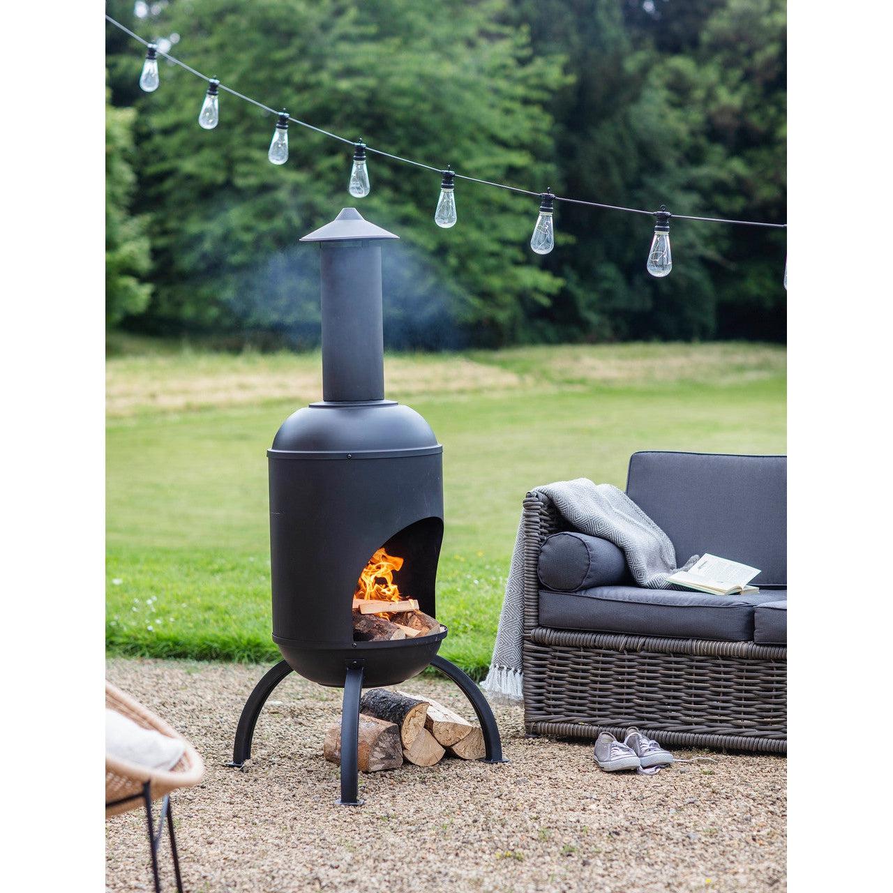 Sarsden Chiminea - Steel-Fire Pits & Braziers-Yester Home