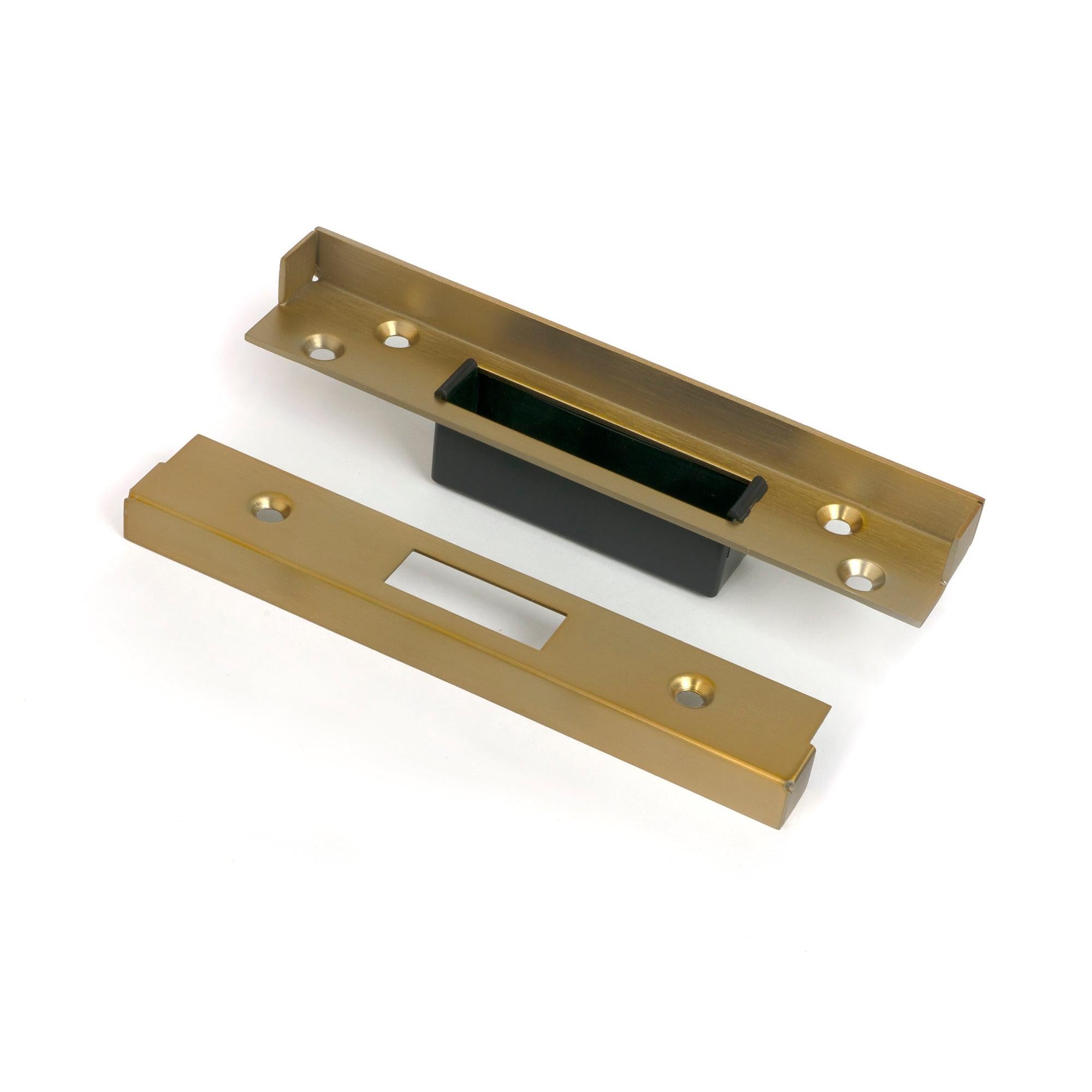 Satin Brass ½" Rebate Kit for Dead Lock - Deadlocks & Deadbolts - From The Anvil - Yester Home