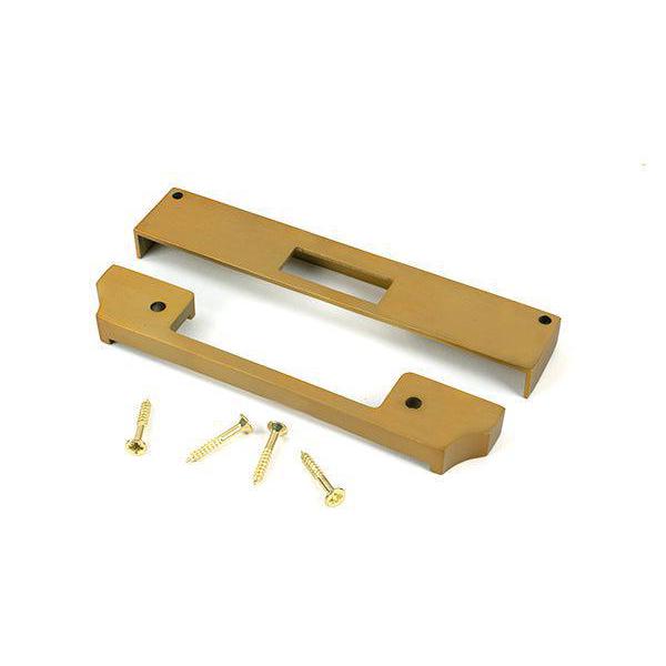 Satin Brass ½" Rebate Kit for Euro Dead Lock - Deadlocks & Deadbolts - From The Anvil - Yester Home