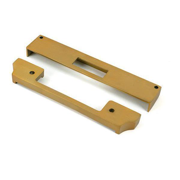Satin Brass ½" Rebate Kit for Euro Dead Lock - Deadlocks & Deadbolts - From The Anvil - Yester Home