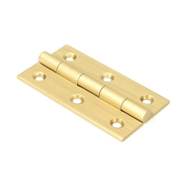Satin Brass 2.5" Butt Hinge (pair) | From The Anvil-Butt Hinges-Yester Home