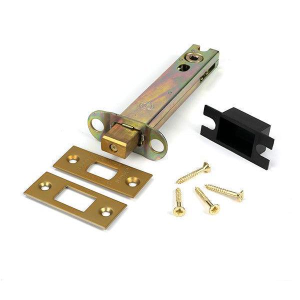 Satin Brass 5" Heavy Duty Tubular Deadbolt - Deadlocks & Deadbolts - From The Anvil - Yester Home