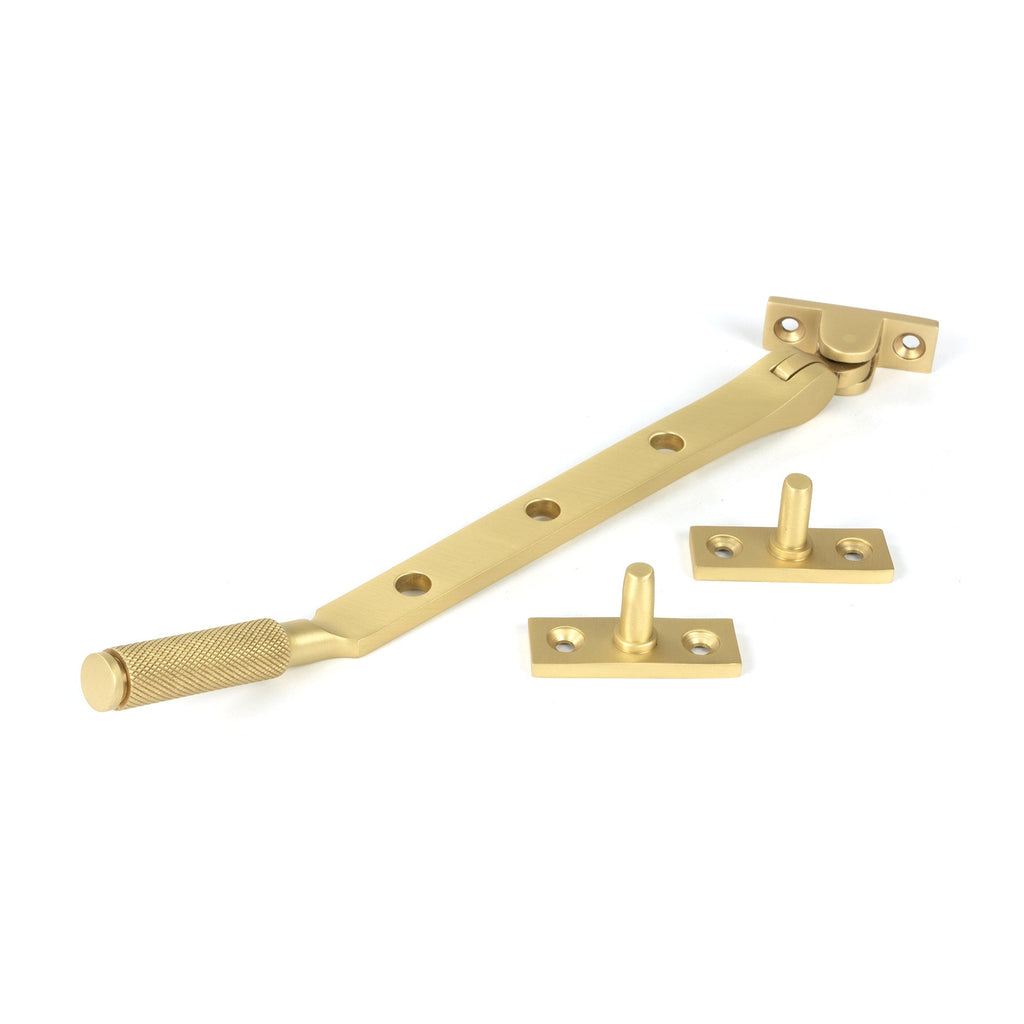 Satin Brass 8" Brompton Stay | From The Anvil-Stays-Yester Home