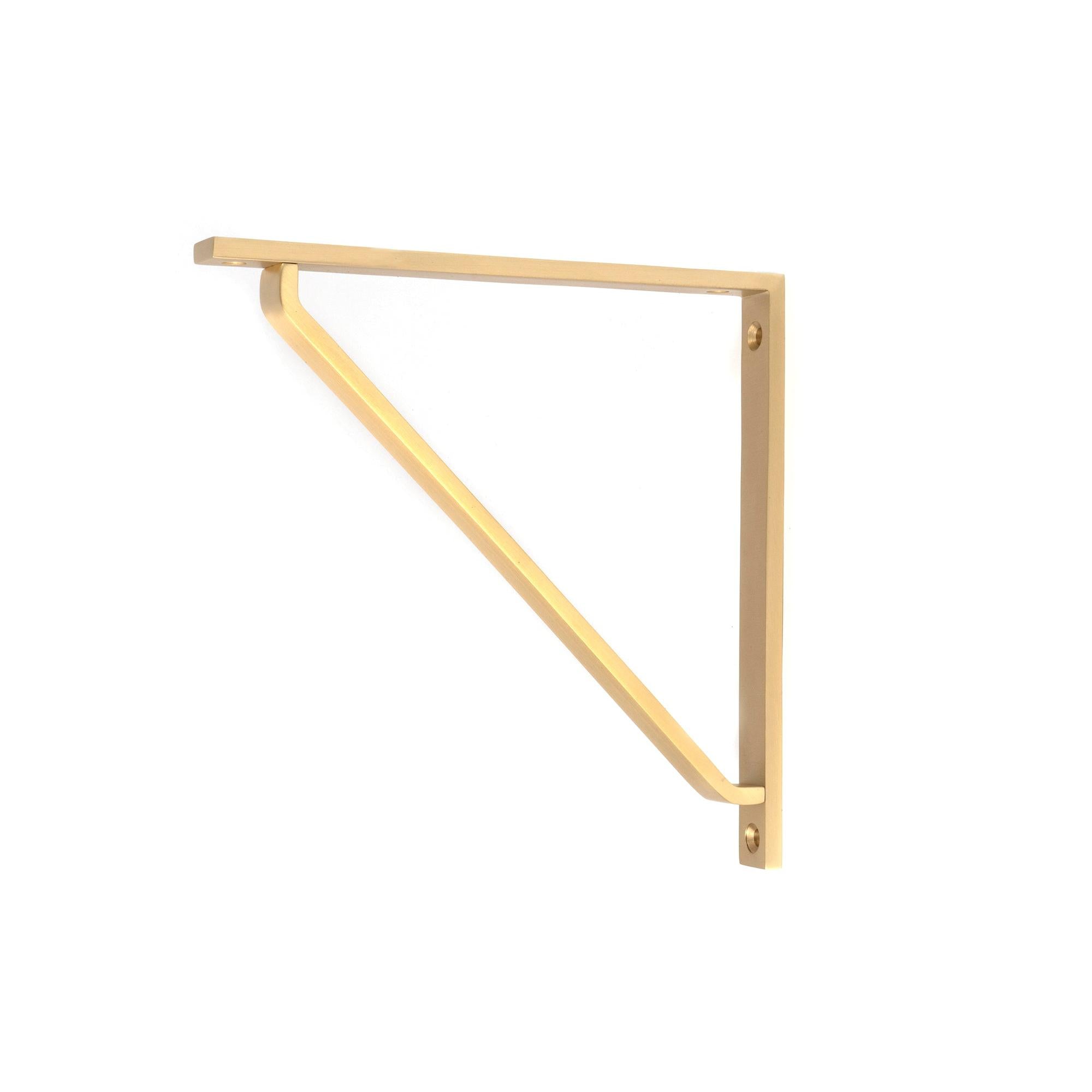 Satin Brass Barton Shelf Bracket (200mm x 200mm) | From The Anvil - Shelf Brackets - From The Anvil - Yester Home