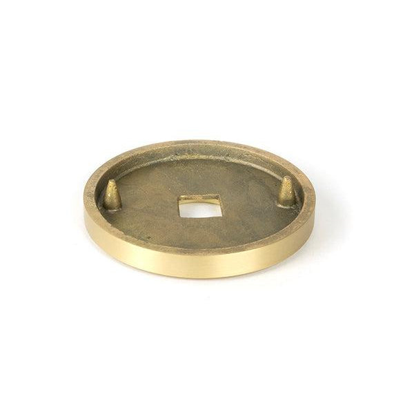 Satin Brass Brompton Centre Door Knob (Art Deco) | From The Anvil-Centre Door Knobs-Yester Home