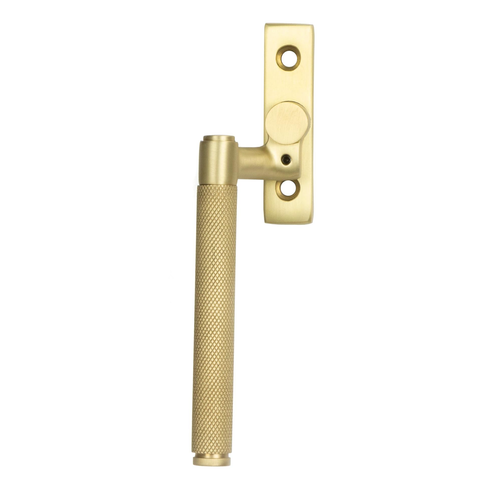 Satin Brass Brompton Espag - LH | From The Anvil - Espag. Fasteners - From The Anvil - Yester Home