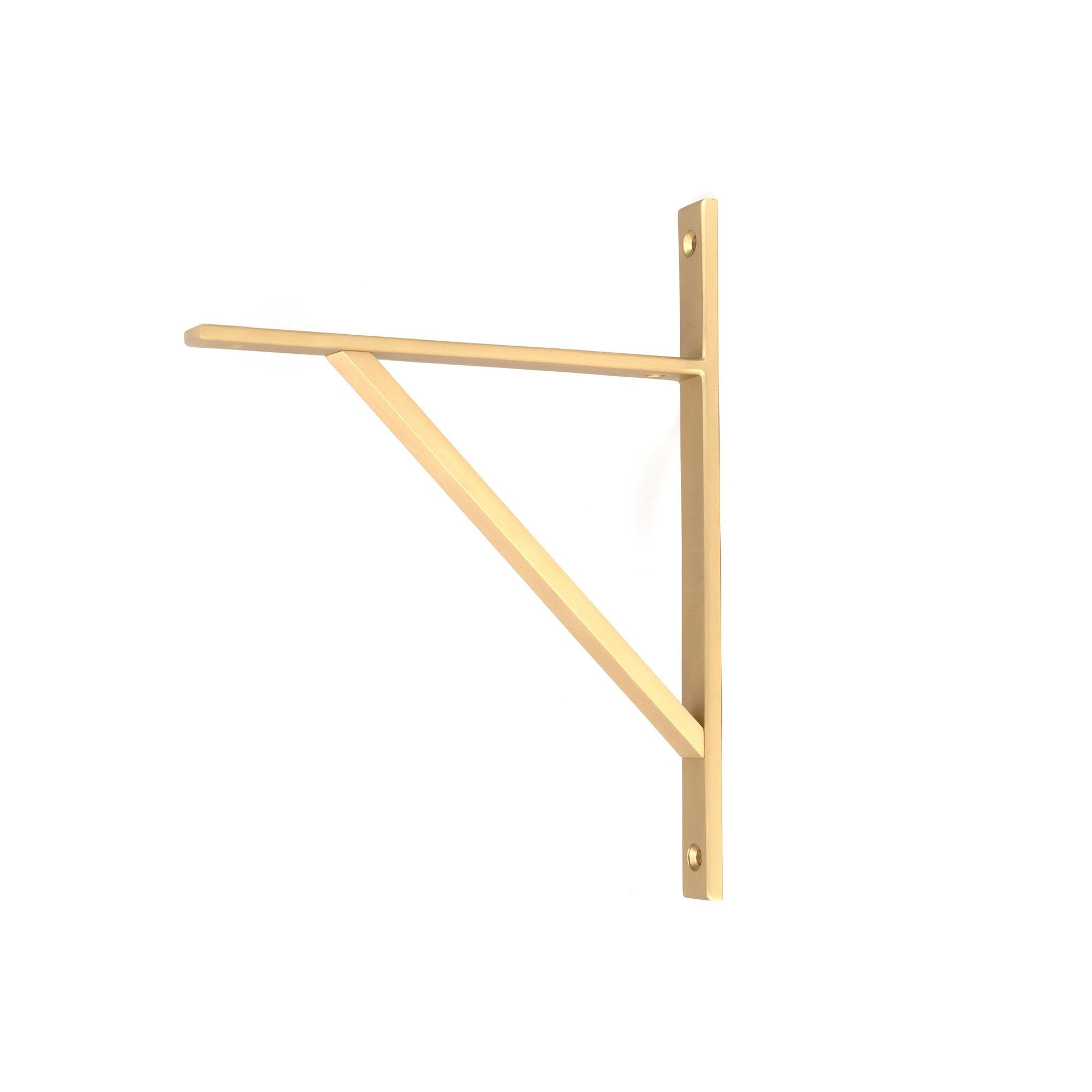 Satin Brass Chalfont Shelf Bracket (260mm x 200mm) | From The Anvil - Shelf Brackets - From The Anvil - Yester Home