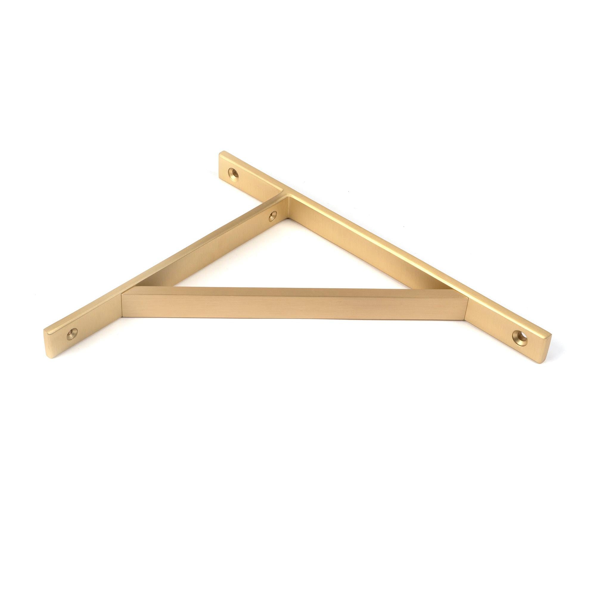 Satin Brass Chalfont Shelf Bracket (260mm x 200mm) | From The Anvil - Shelf Brackets - From The Anvil - Yester Home