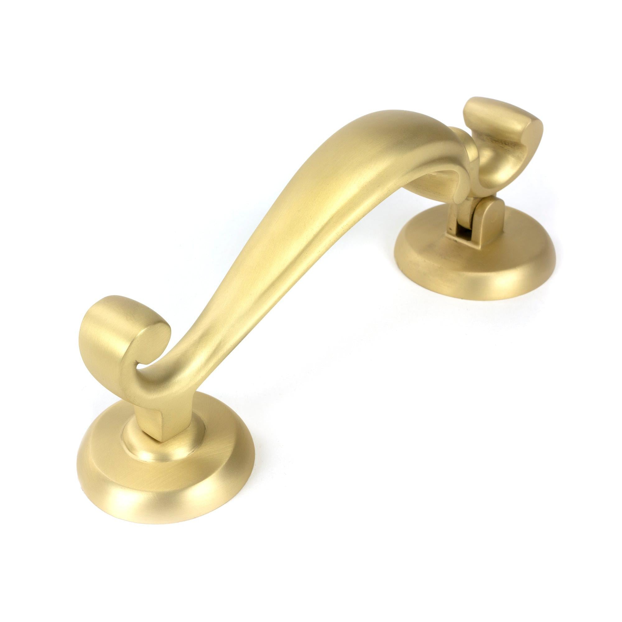 Satin Brass Doctors Door Knocker | From The Anvil - Bolt-Through Door Knockers - From The Anvil - Yester Home