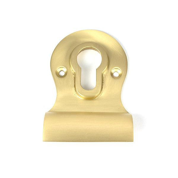 Satin Brass Euro Door Pull | From The Anvil-Euro Pulls-Yester Home