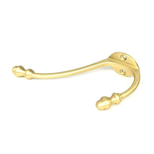 Satin Brass Hat & Coat Hook | From The Anvil-Coat Hooks-Yester Home