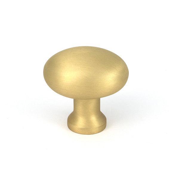 Satin Brass Moore Cabinet Knob - 32mm - Cabinet Knobs - From The Anvil - Yester Home