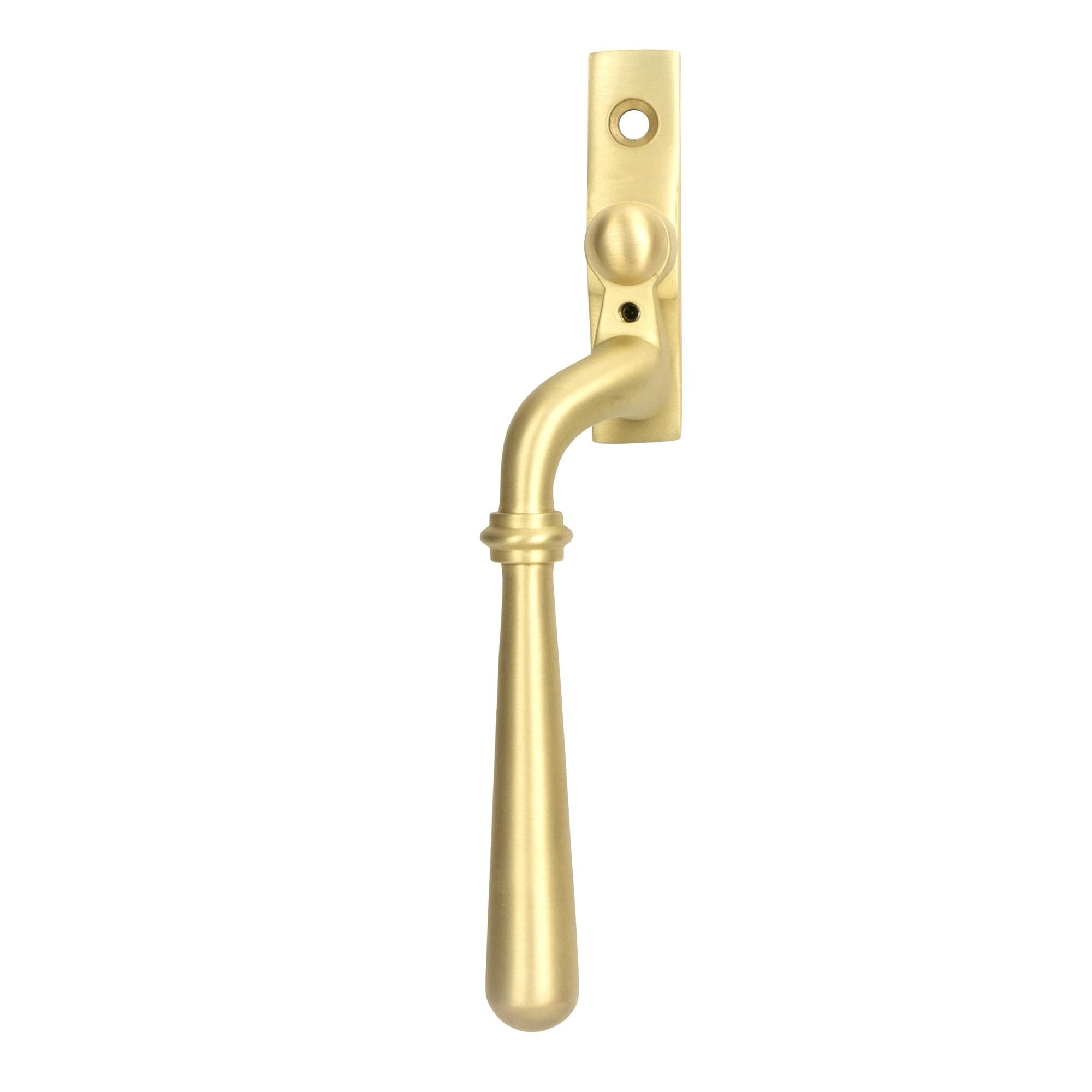 Satin Brass Newbury Espag - LH | From The Anvil - Espag. Fasteners - From The Anvil - Yester Home