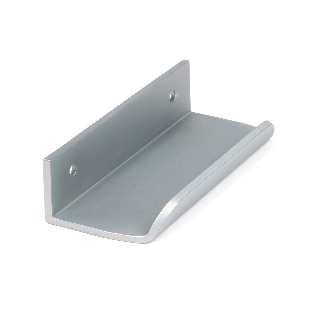 Satin Chrome 100mm Moore Edge Pull | From The Anvil-Cabinet Pulls-Yester Home