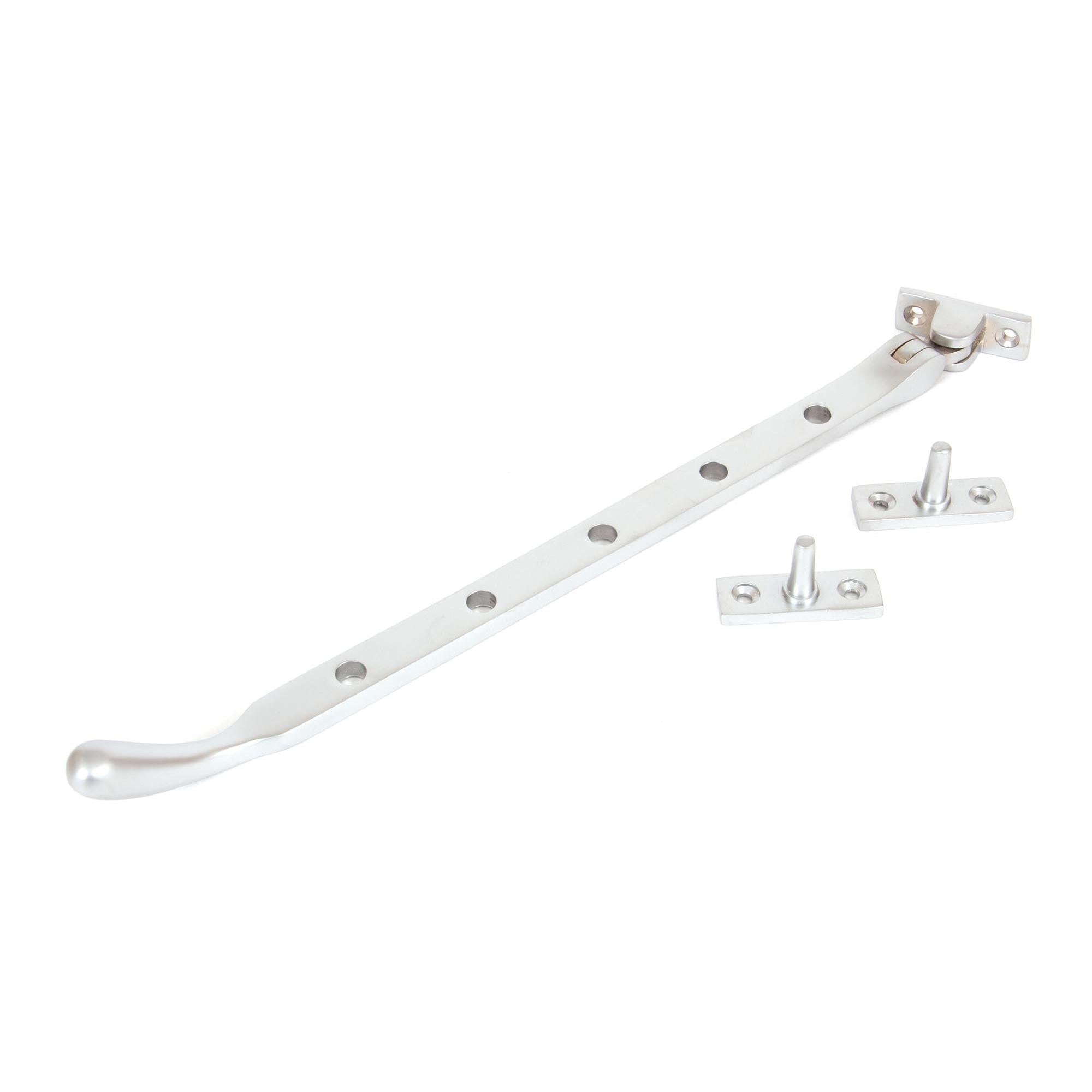 Satin Chrome 12" Peardrop Stay | From The Anvil - Stays - From The Anvil - Yester Home