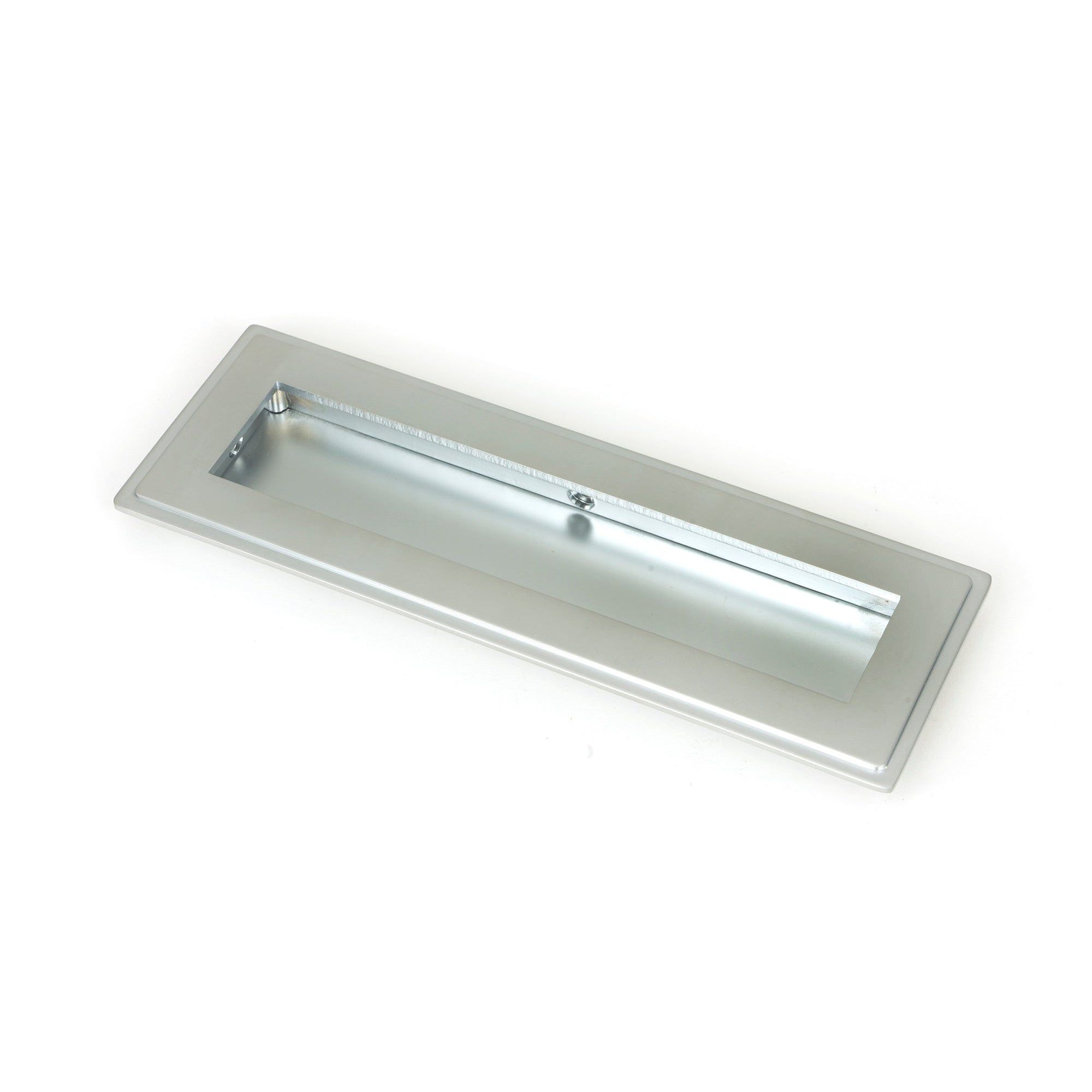 Satin Chrome 175mm Art Deco Rectangular Pull | From The Anvil-Cabinet Pulls-Yester Home