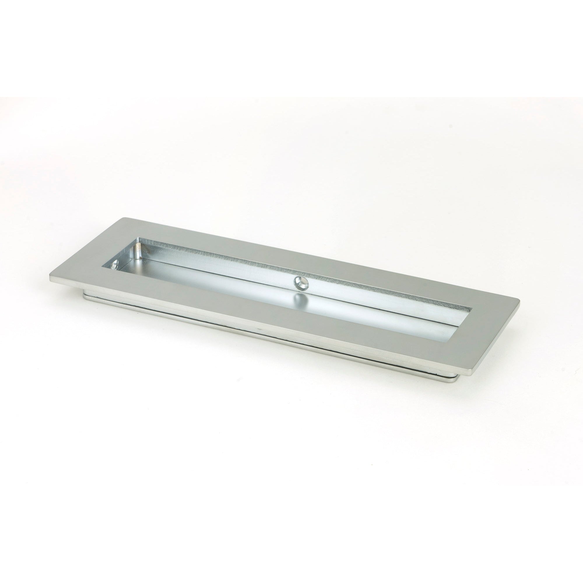 Satin Chrome 175mm Plain Rectangular Pull | From The Anvil-Cabinet Pulls-Yester Home