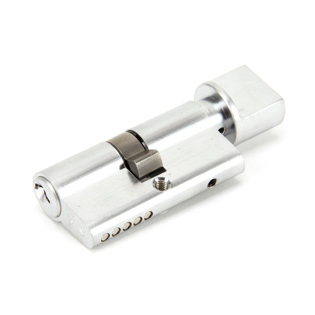 Satin Chrome 30/30 Euro Cylinder/Thumbturn | From The Anvil-Euro Cylinders-Yester Home