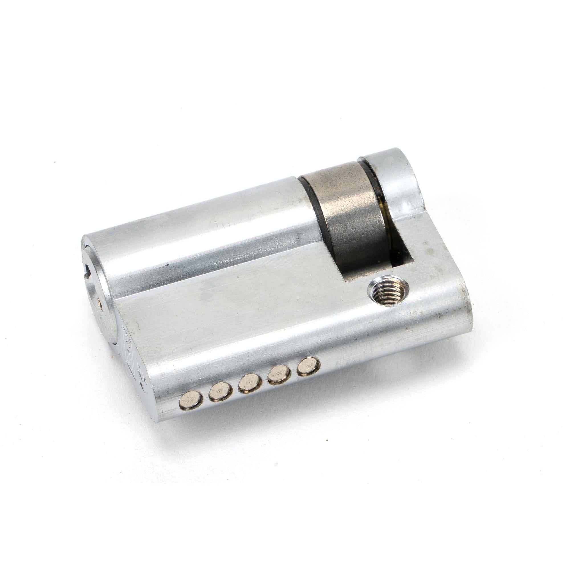 Satin Chrome 35/10 5pin Single Cylinder | From The Anvil - Euro Cylinders - From The Anvil - Yester Home