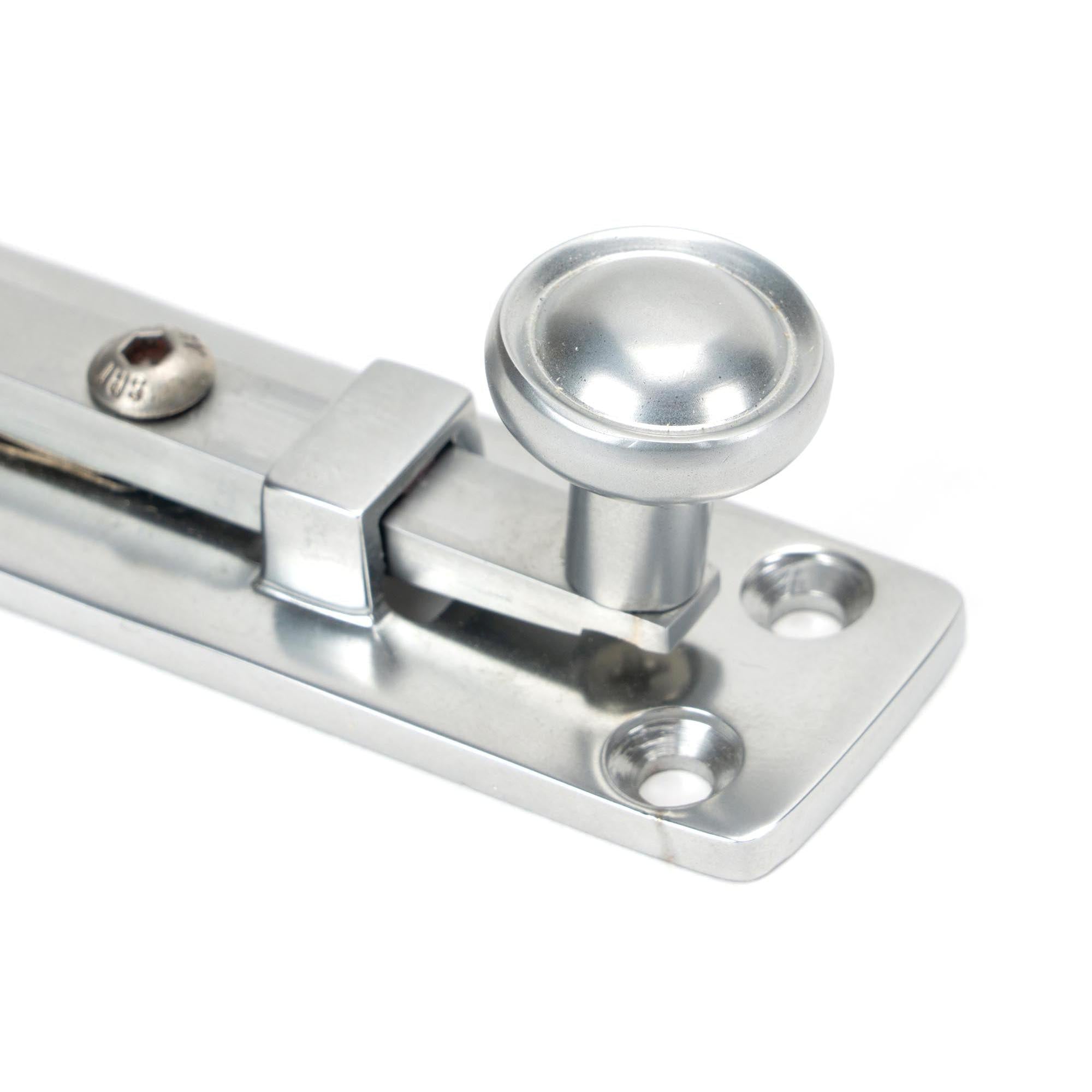 Satin Chrome 4" Universal Bolt | From The Anvil - Bolts - From The Anvil - Yester Home