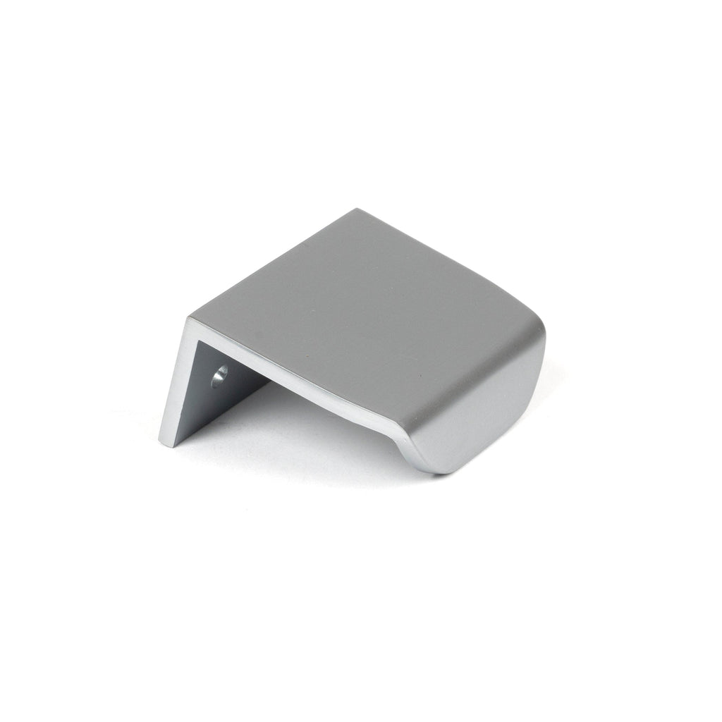 Satin Chrome 50mm Moore Edge Pull | From The Anvil-Cabinet Pulls-Yester Home