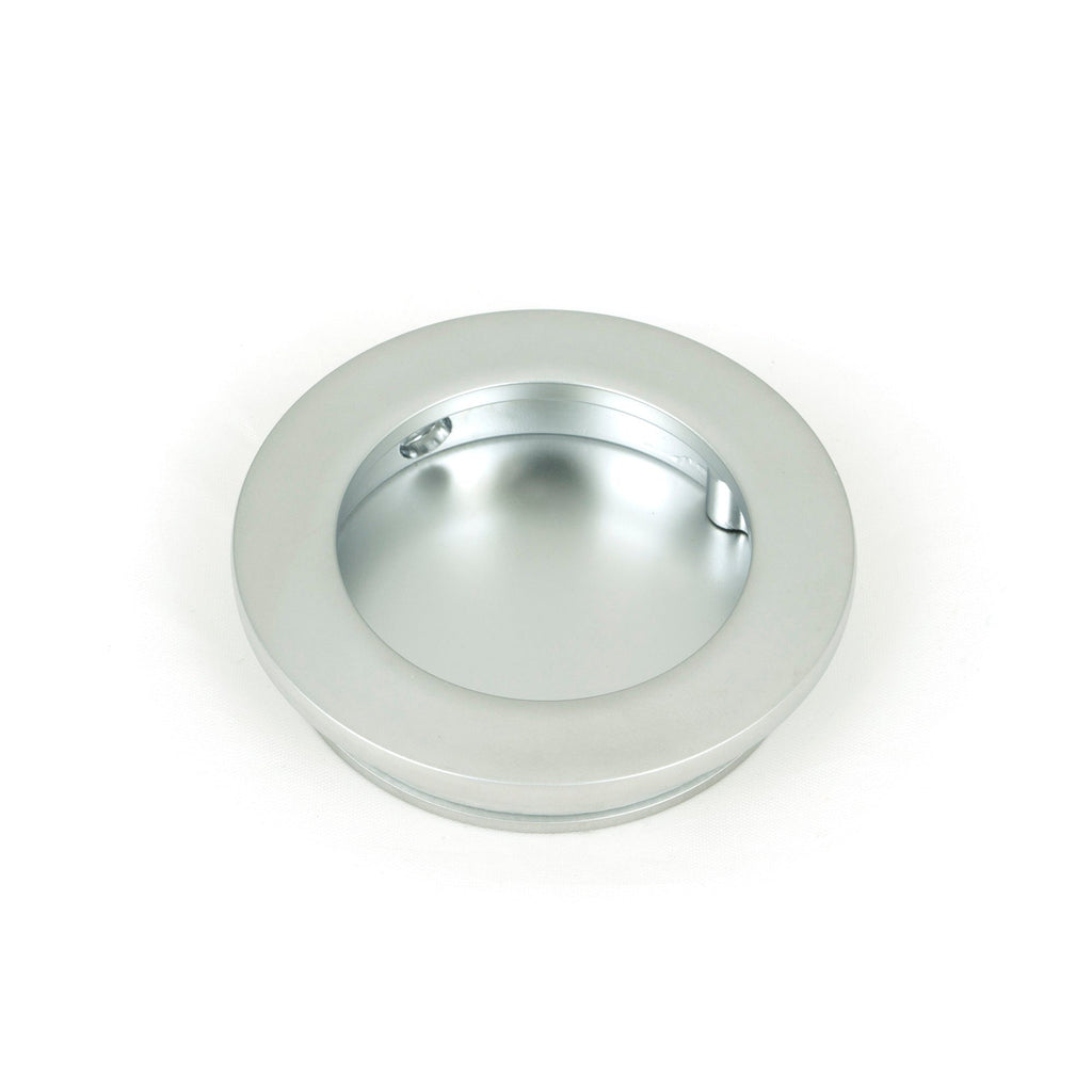 Satin Chrome 60mm Plain Round Pull | From The Anvil-Cabinet Pulls-Yester Home