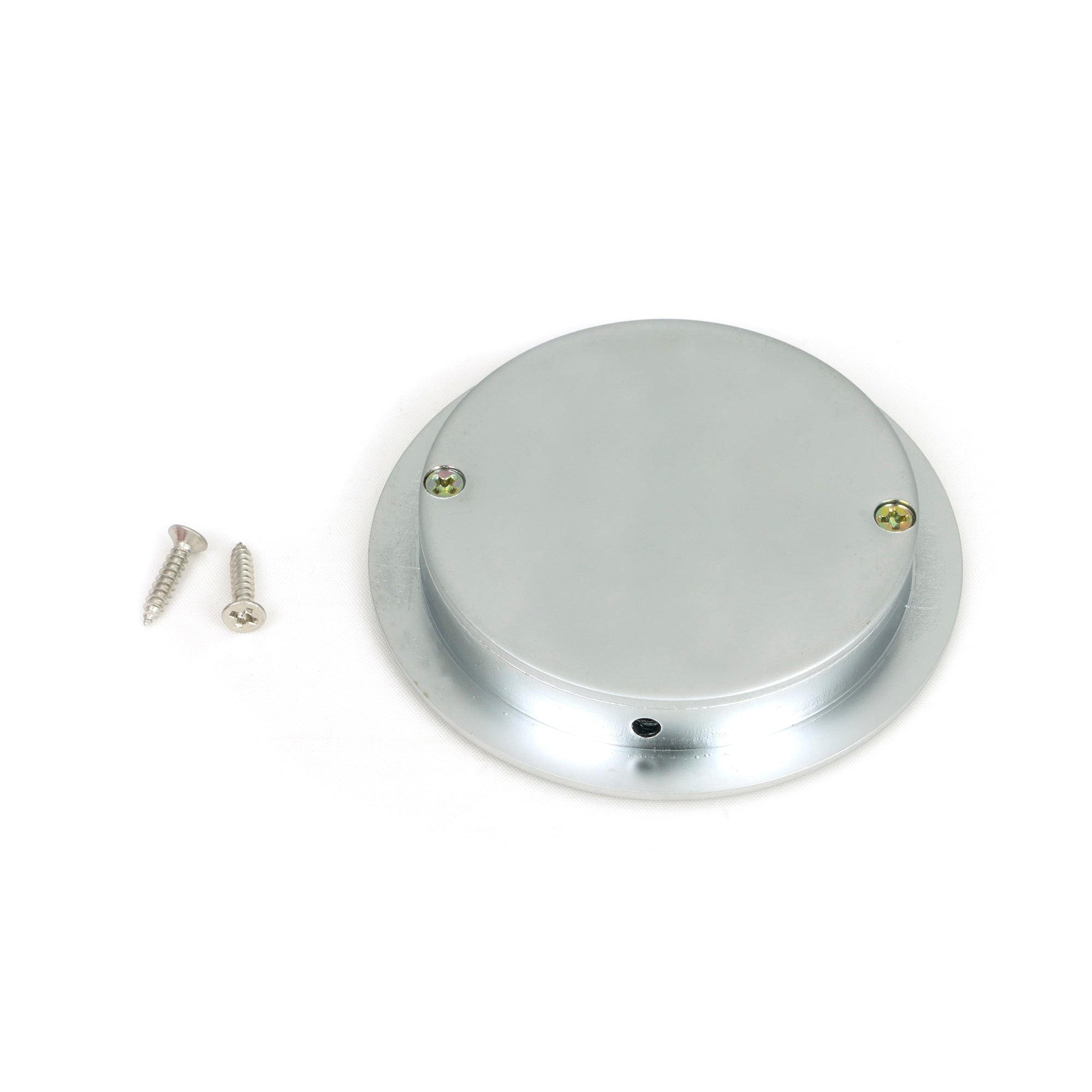 Satin Chrome 75mm Art Deco Round Pull | From The Anvil-Cabinet Pulls-Yester Home