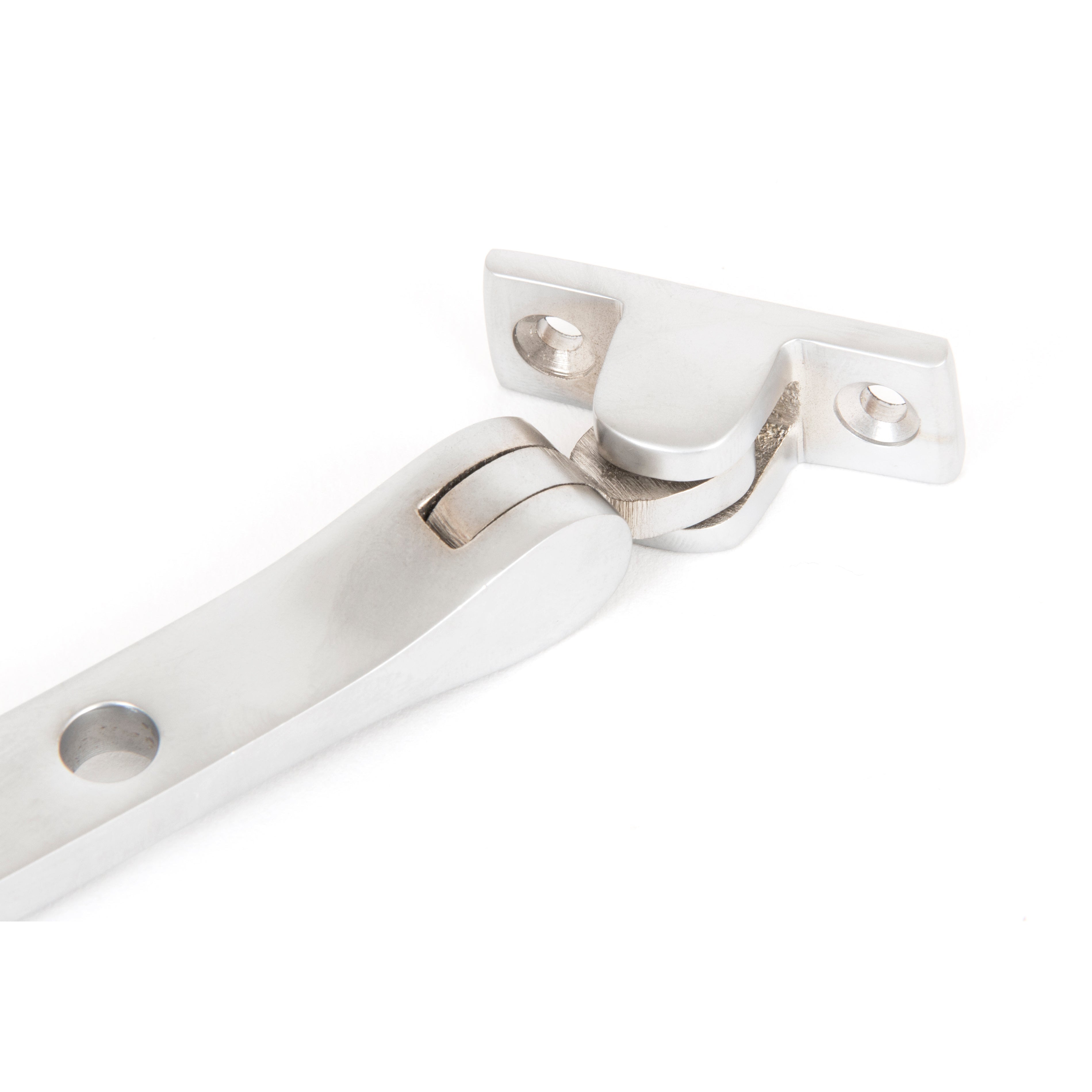 Satin Chrome 8" Peardrop Stay | From The Anvil-Stays-Yester Home