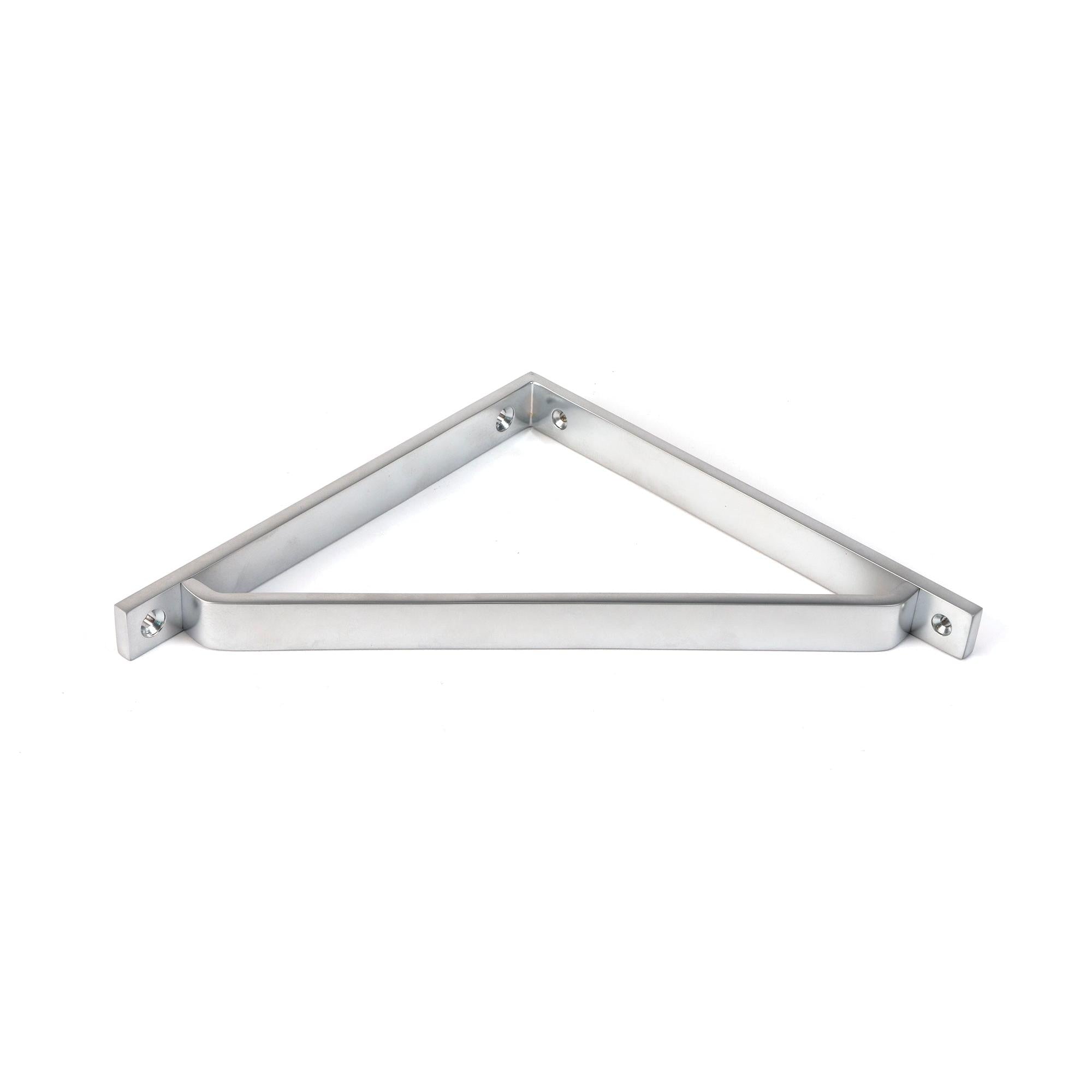 Satin Chrome Barton Shelf Bracket (200mm x 200mm) | From The Anvil - Shelf Brackets - From The Anvil - Yester Home