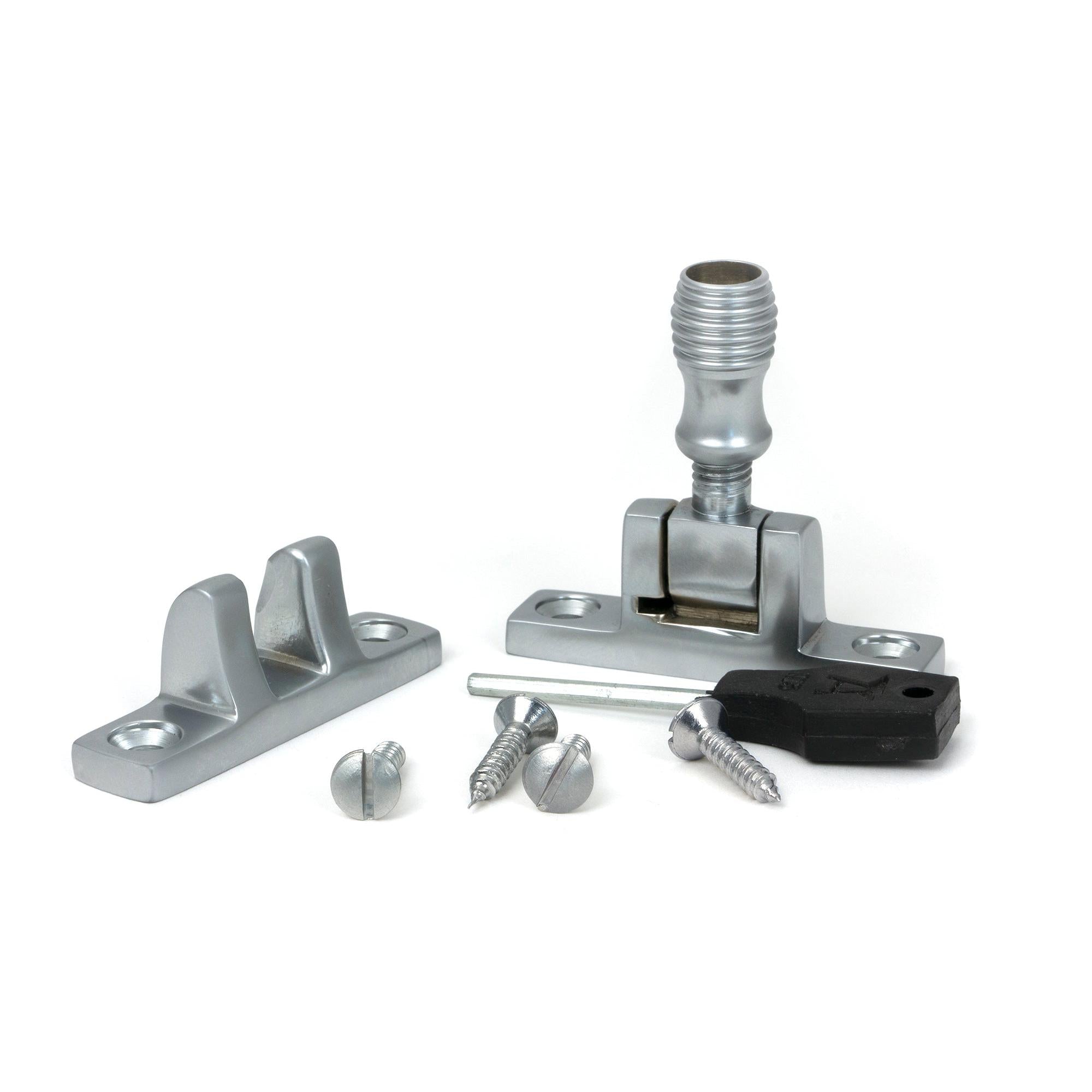 Satin Chrome Beehive Brighton Fastener - Narrow (Square) | From The Anvil - Brighton Fasteners - From The Anvil - Yester Home