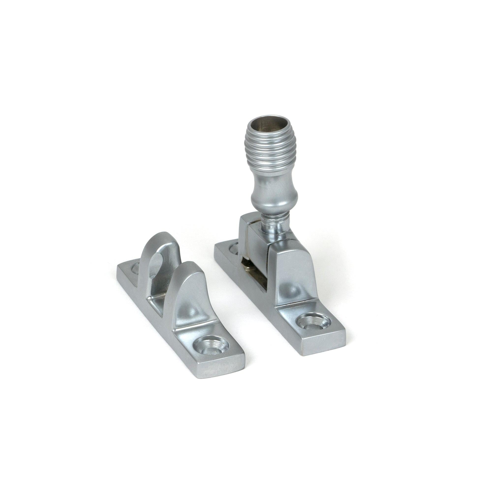 Satin Chrome Beehive Brighton Fastener - Narrow (Square) | From The Anvil - Brighton Fasteners - From The Anvil - Yester Home