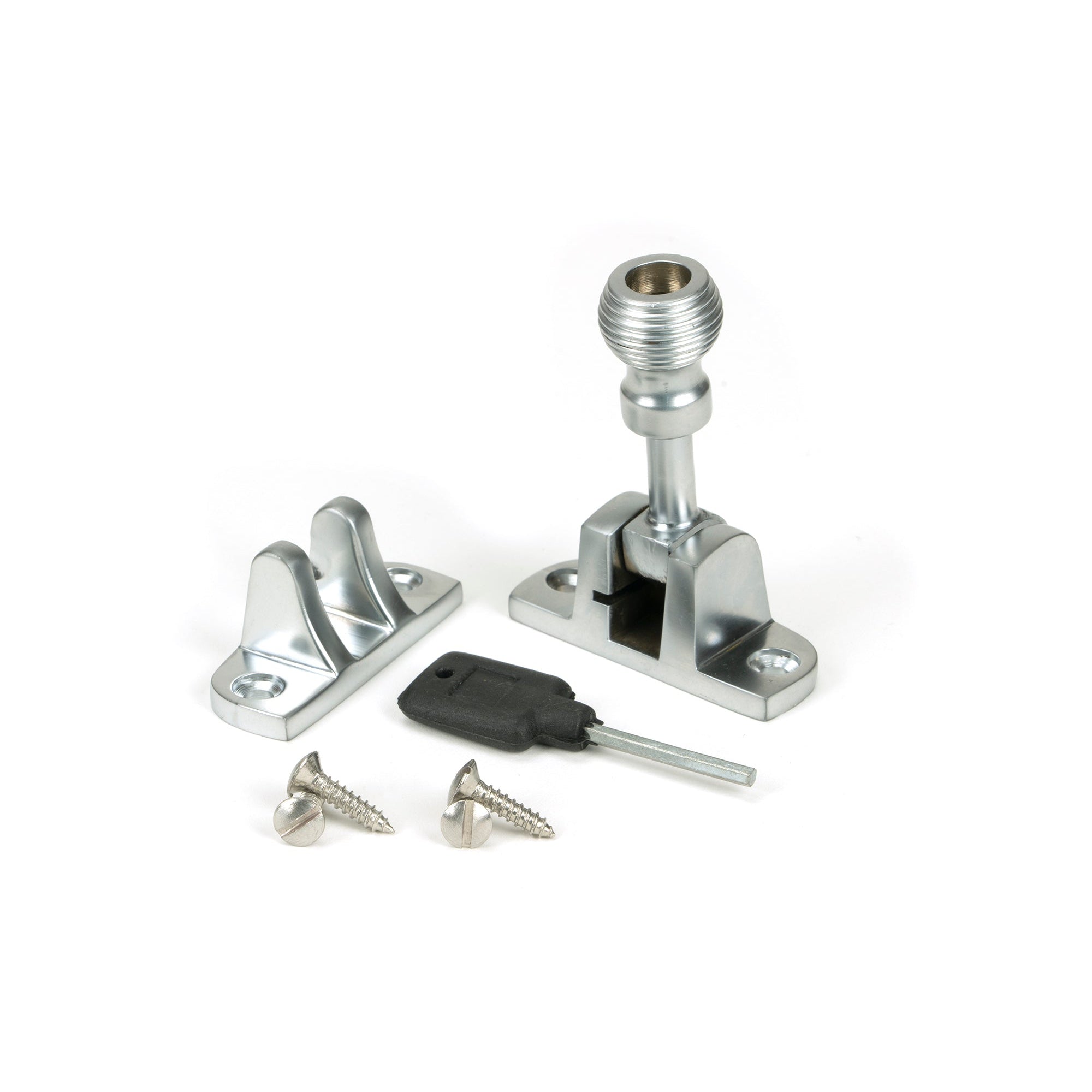 Satin Chrome Beehive Brighton Fastener (Radiused) | From The Anvil-Fasteners-Yester Home