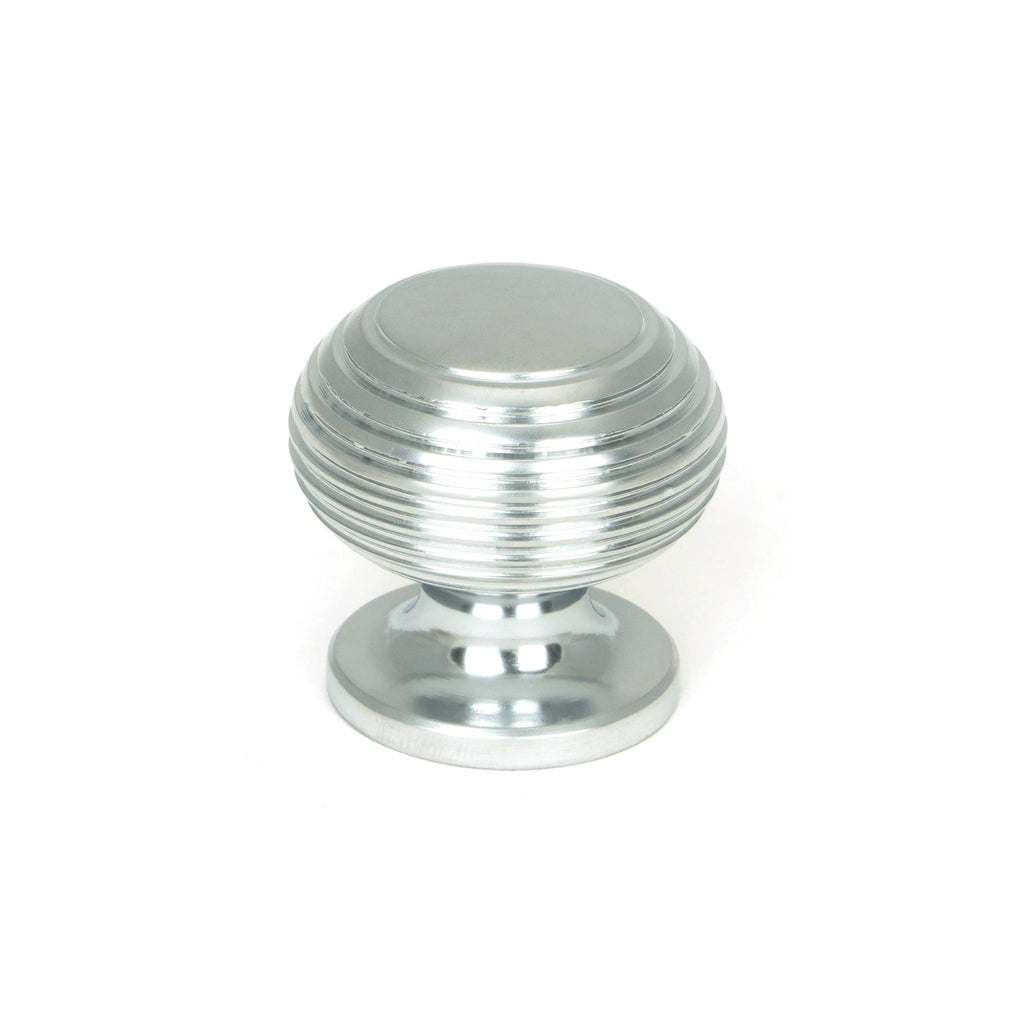 Satin Chrome Beehive Cabinet Knob 30mm | From The Anvil-Cabinet Knobs-Yester Home