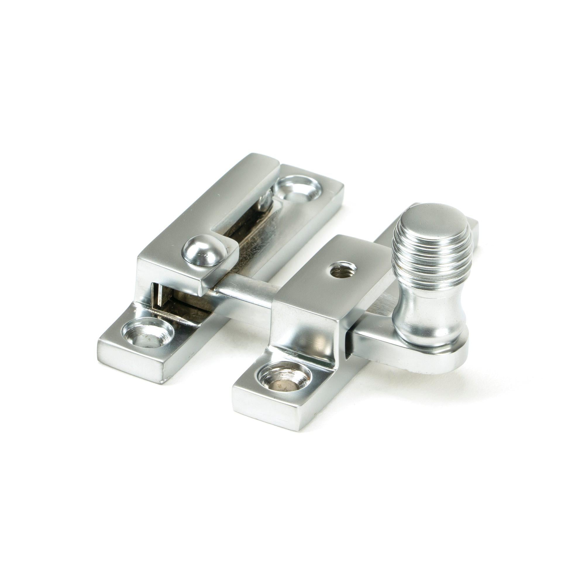 Satin Chrome Beehive Quadrant Fastener - Narrow | From The Anvil - Quadrant Fasteners - From The Anvil - Yester Home