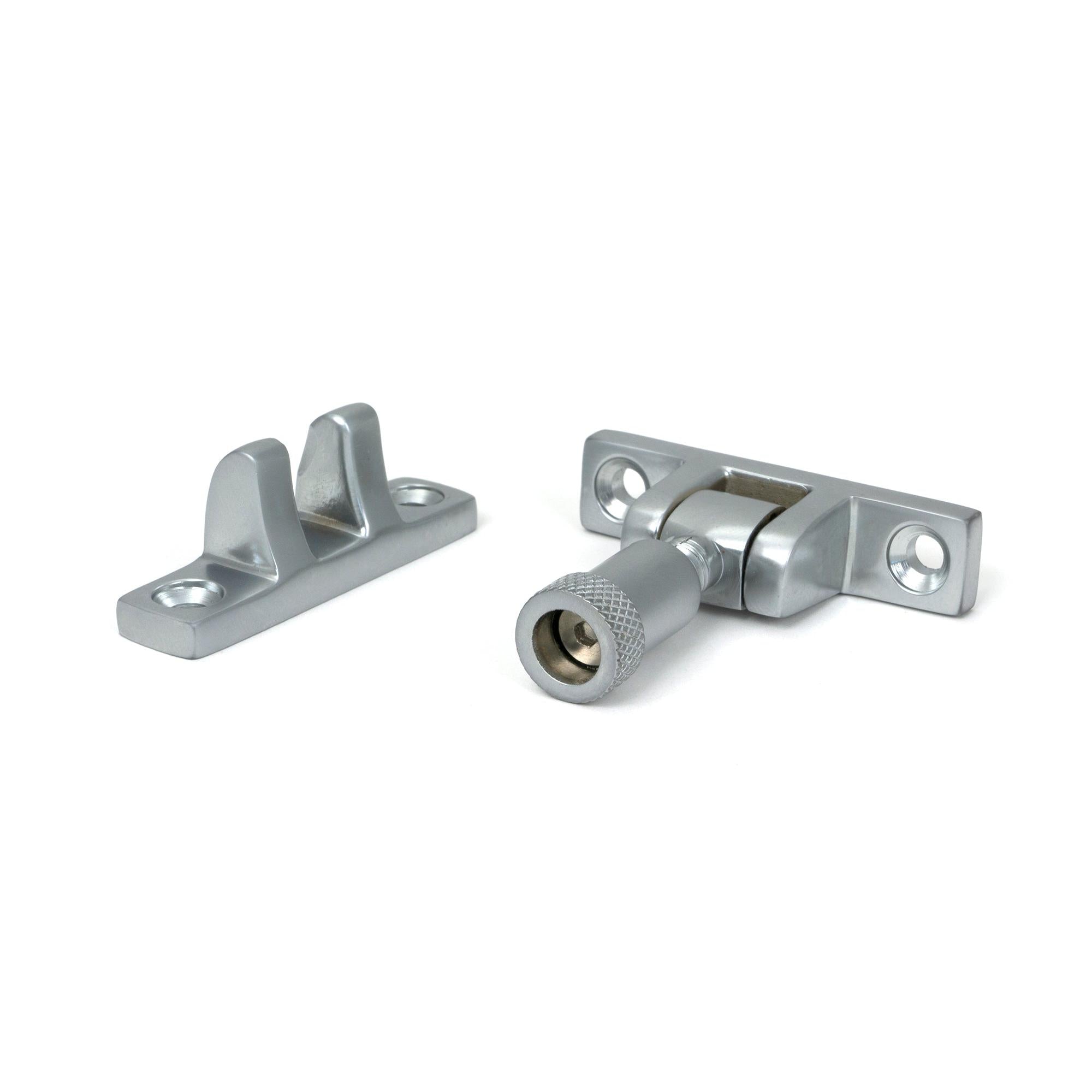 Satin Chrome Brompton Brighton Fastener - Narrow (Square) | From The Anvil - Brighton Fasteners - From The Anvil - Yester Home