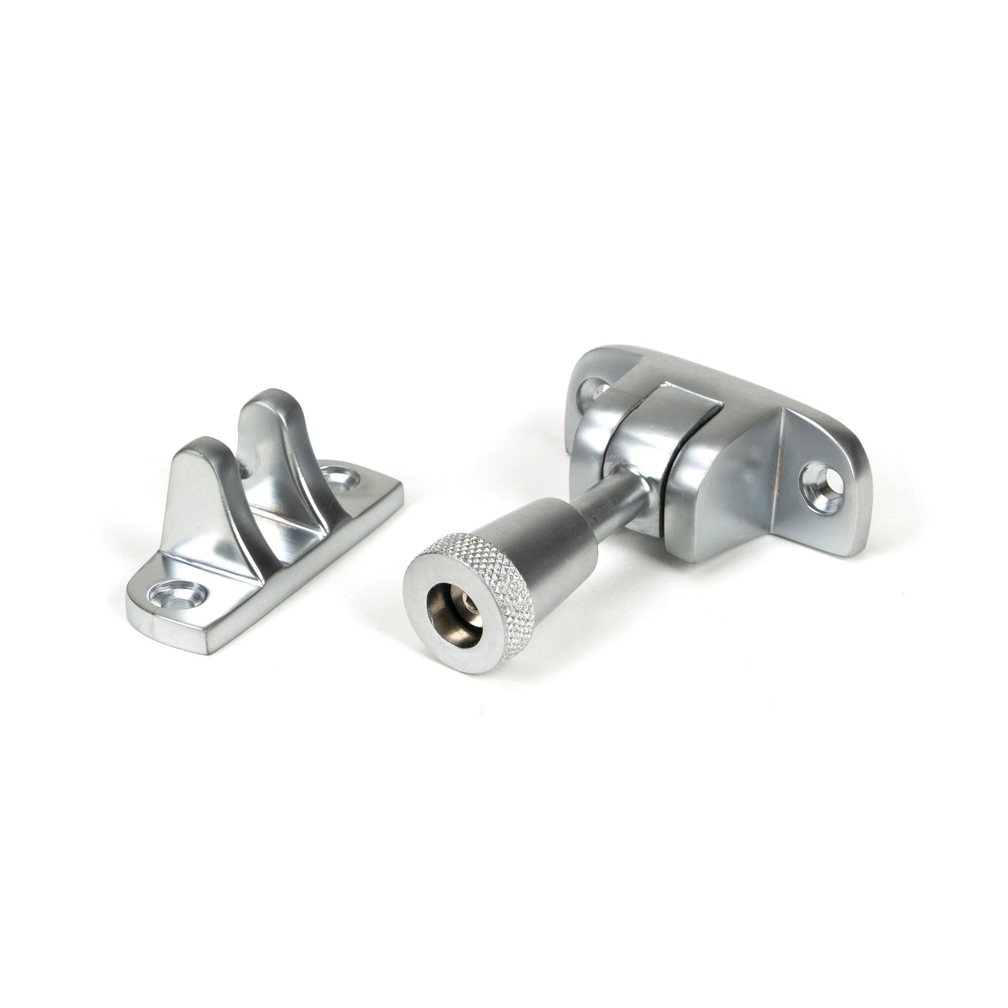 Satin Chrome Brompton Brighton Fastener (Radiused) | From The Anvil-Fasteners-Yester Home