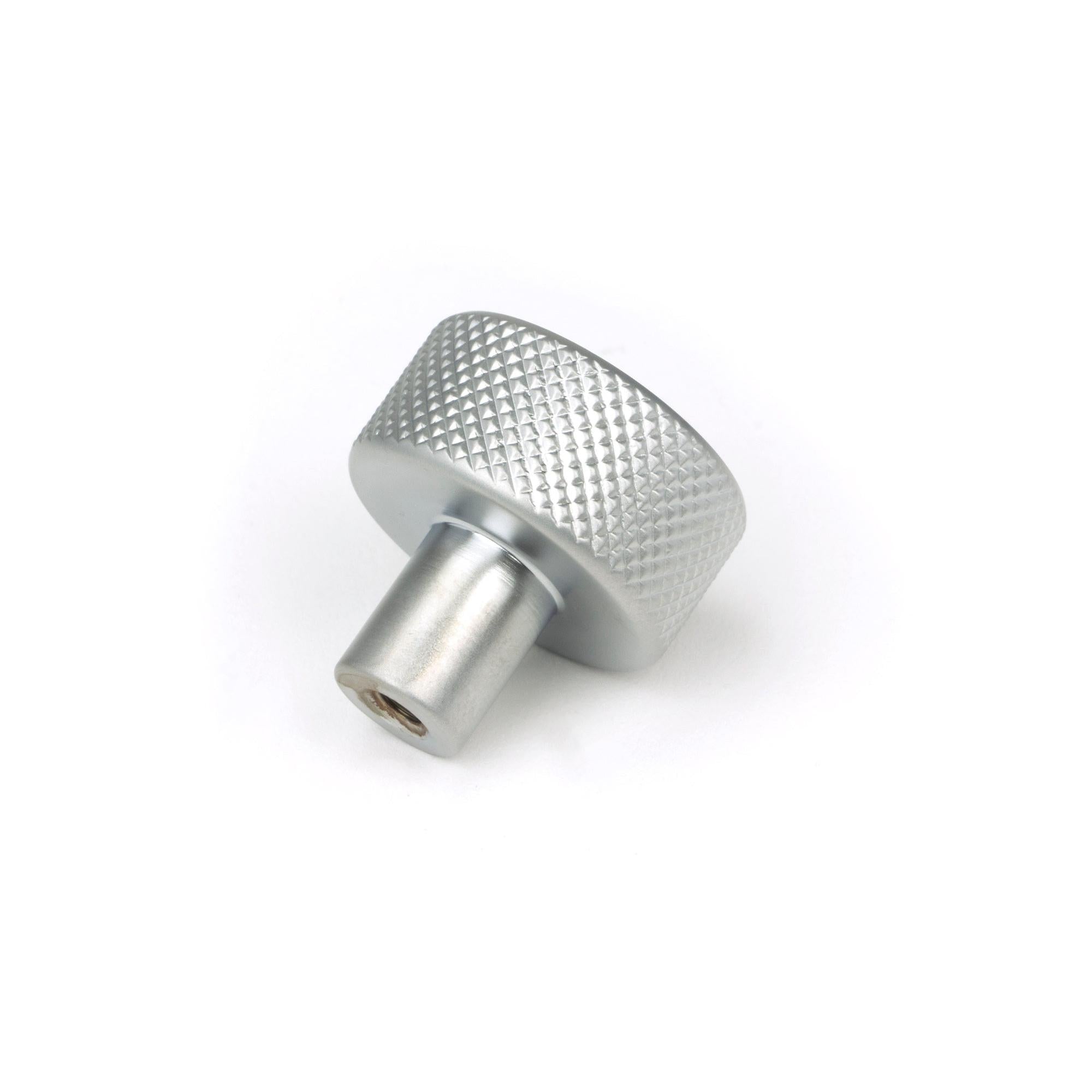Satin Chrome Brompton Cabinet Knob - 25mm (No rose) | From The Anvil - Cabinet Knobs - From The Anvil - Yester Home
