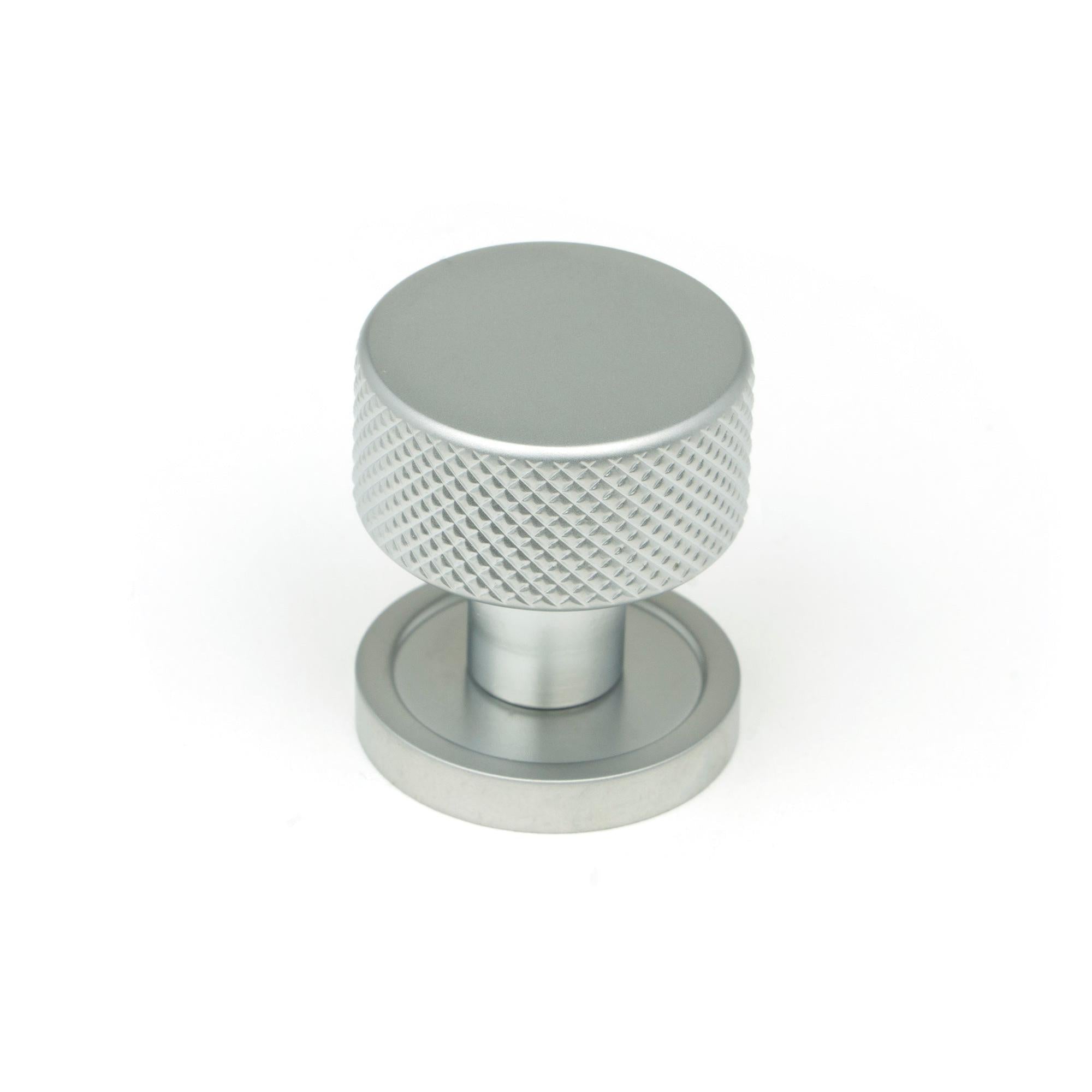 Satin Chrome Brompton Cabinet Knob - 25mm (Plain) | From The Anvil - Cabinet Knobs - From The Anvil - Yester Home